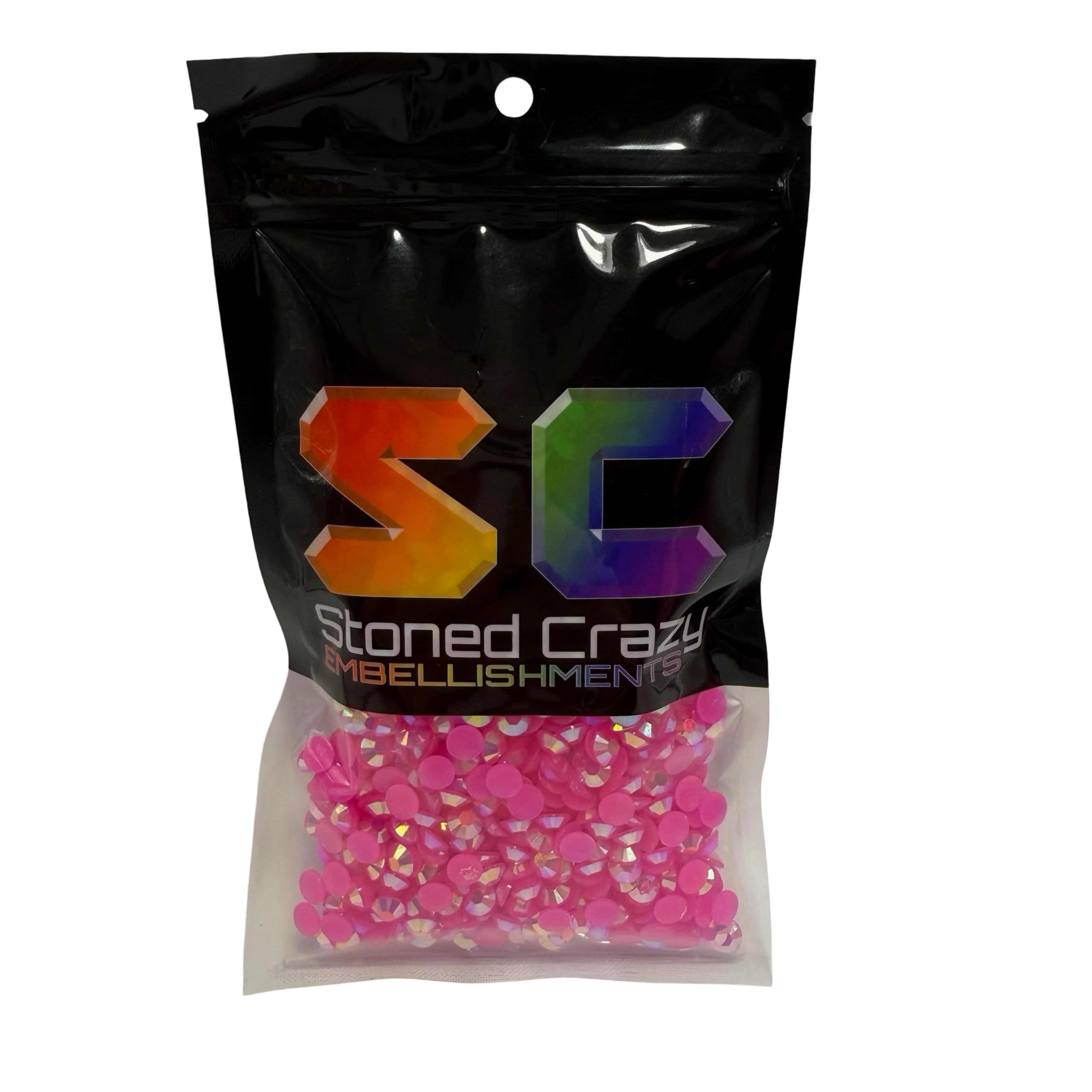 Hot Pink AB Resin Rhinestones