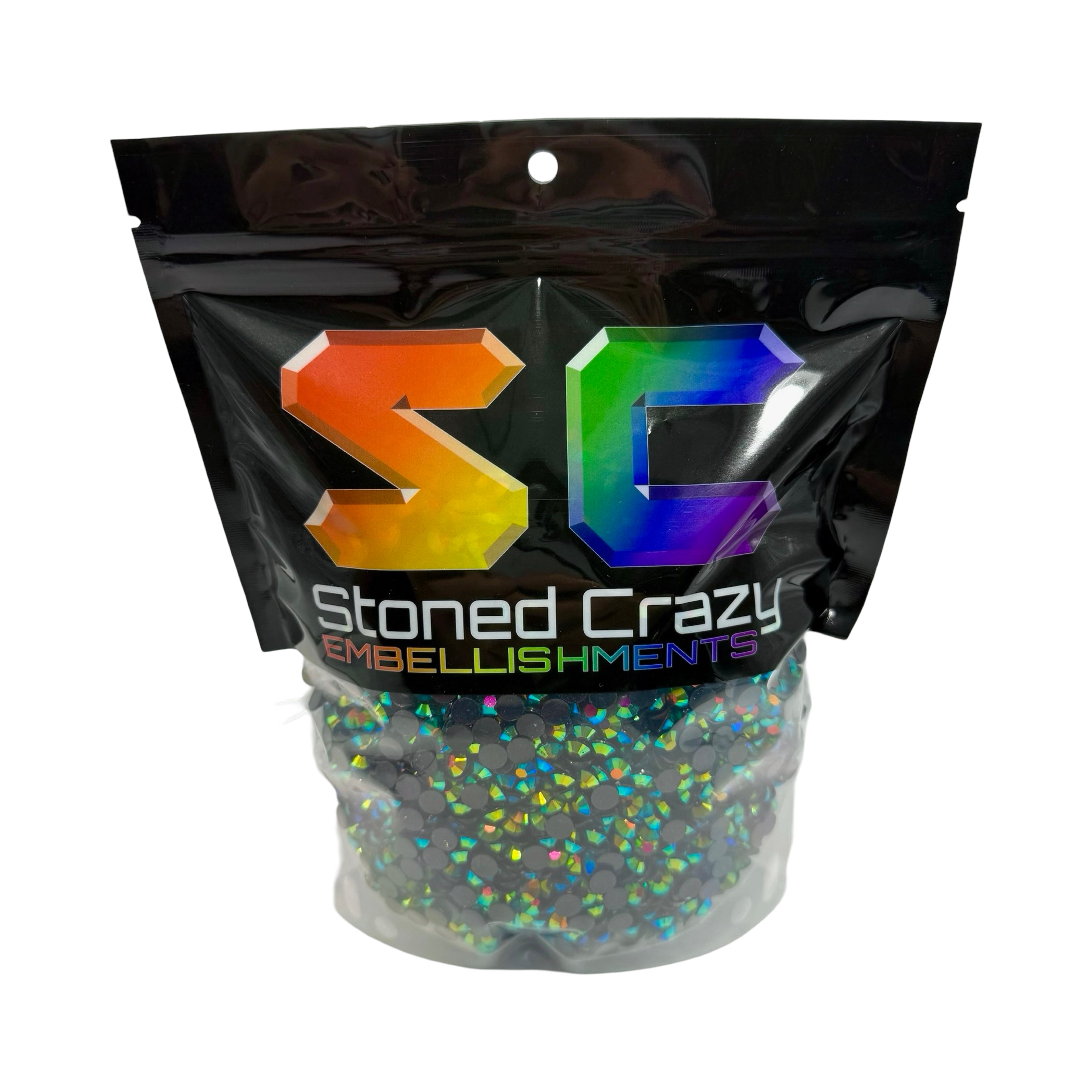 Black AB Resin Rhinestones