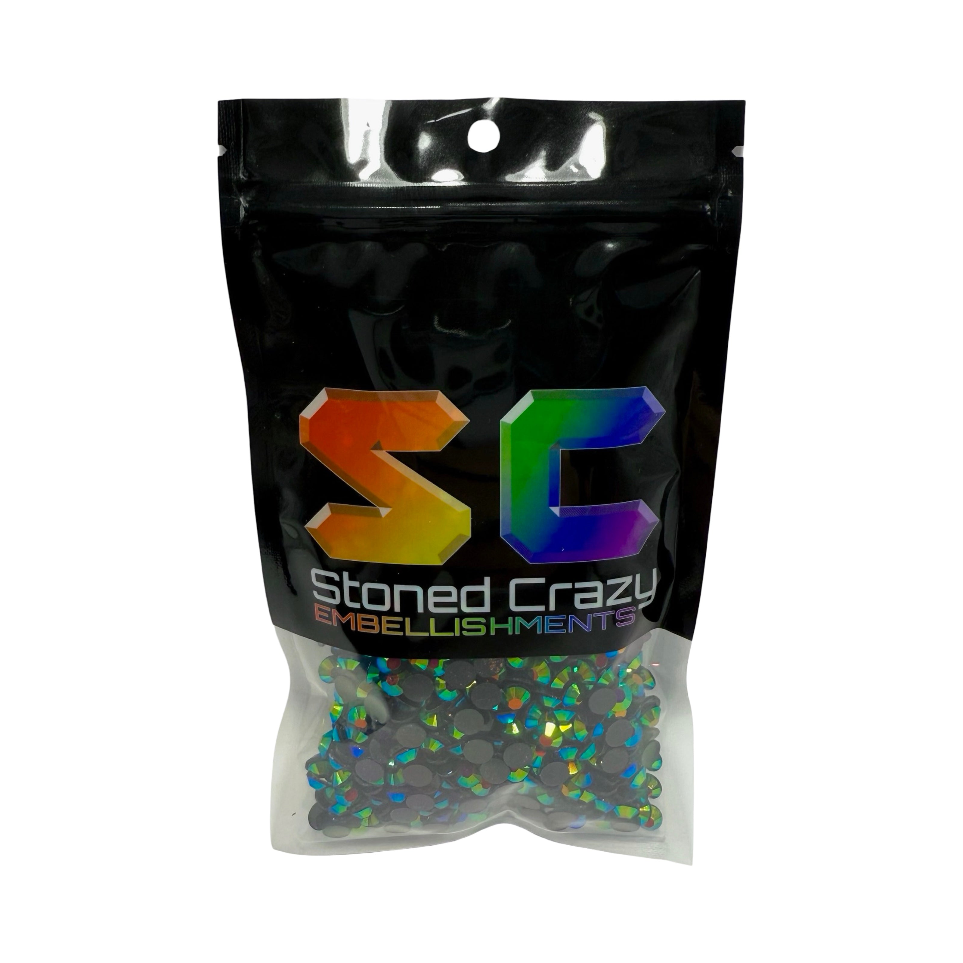 Black AB Resin Rhinestones