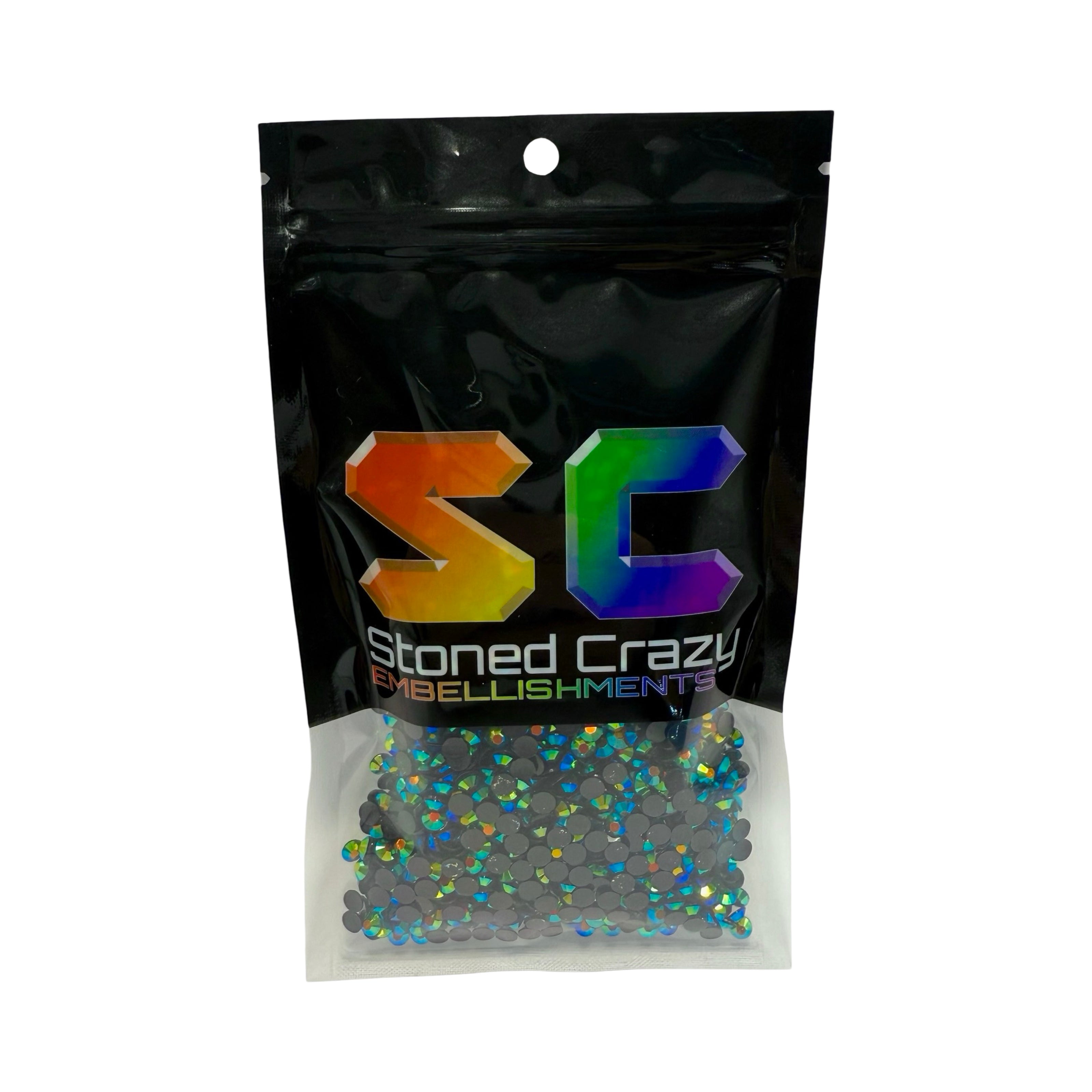 Black AB Resin Rhinestones