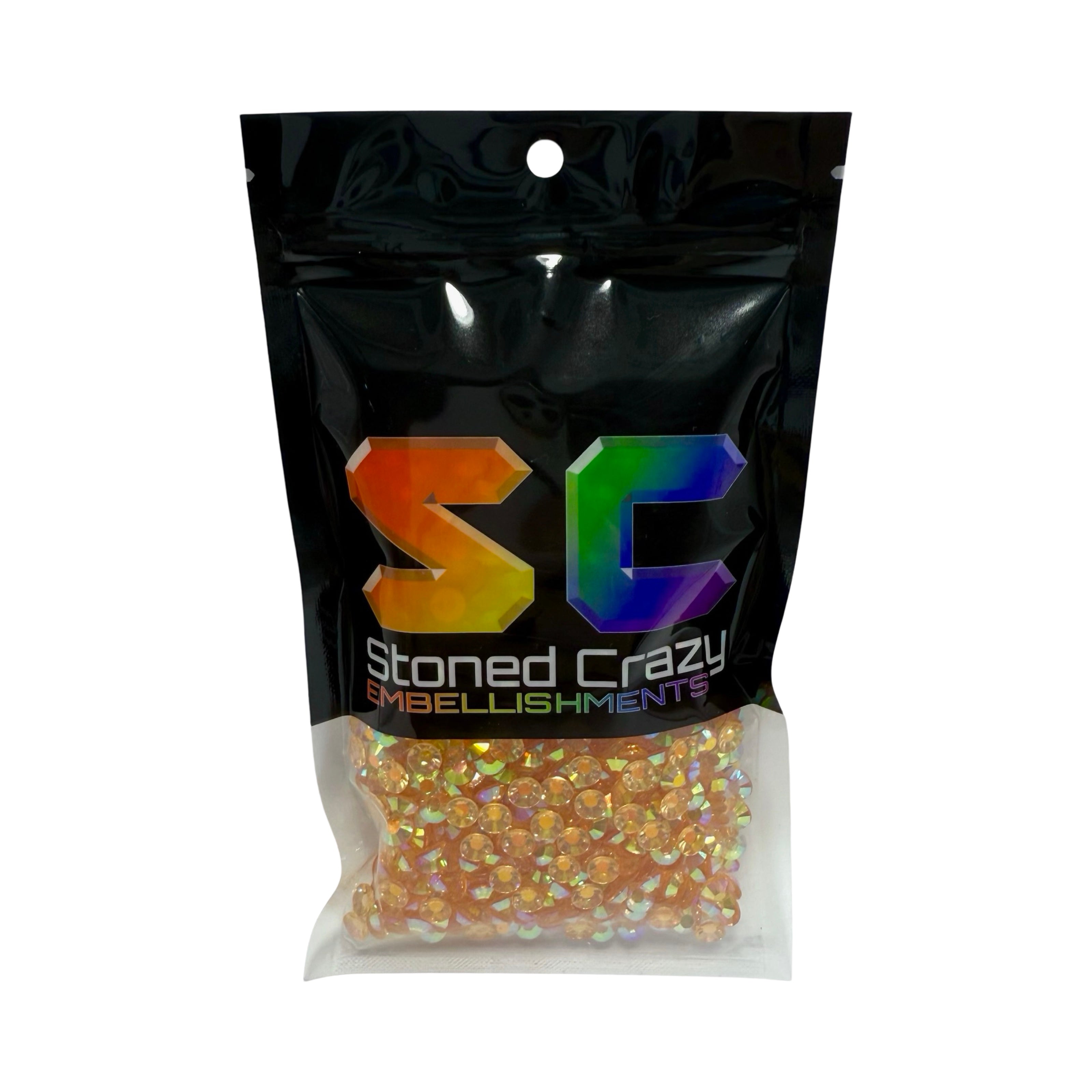 Orange AB Transparent Resin Rhinestones