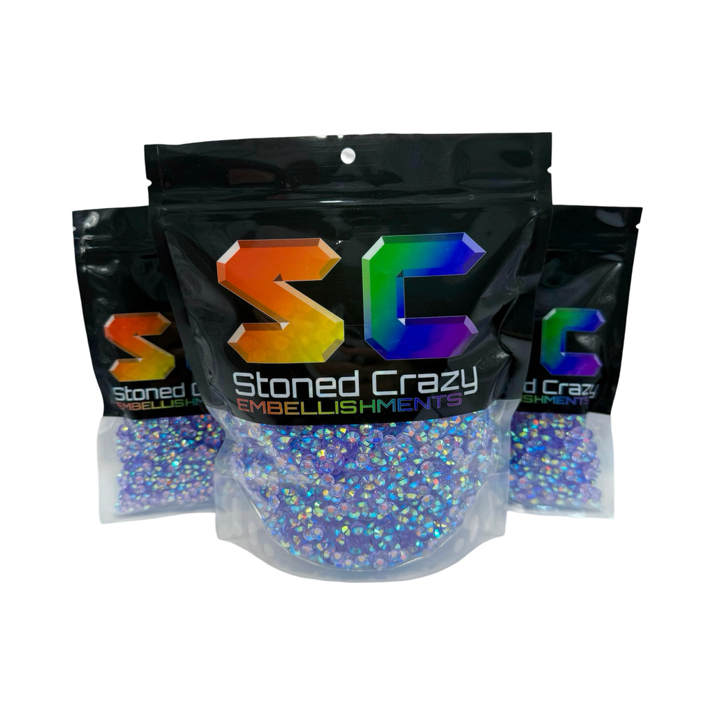 Light Amethyst AB Transparent Resin Rhinestones