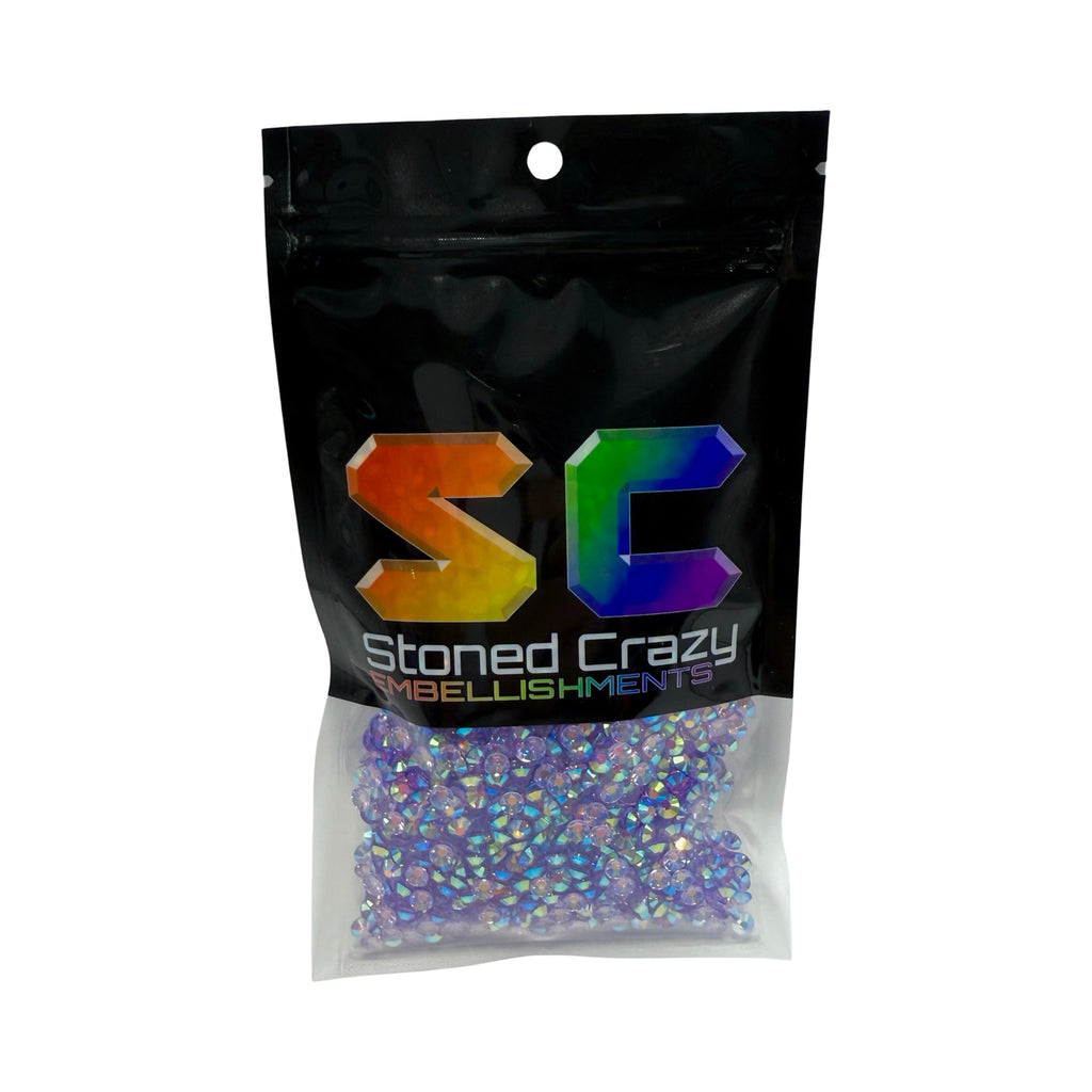 Light Amethyst AB Transparent Resin Rhinestones