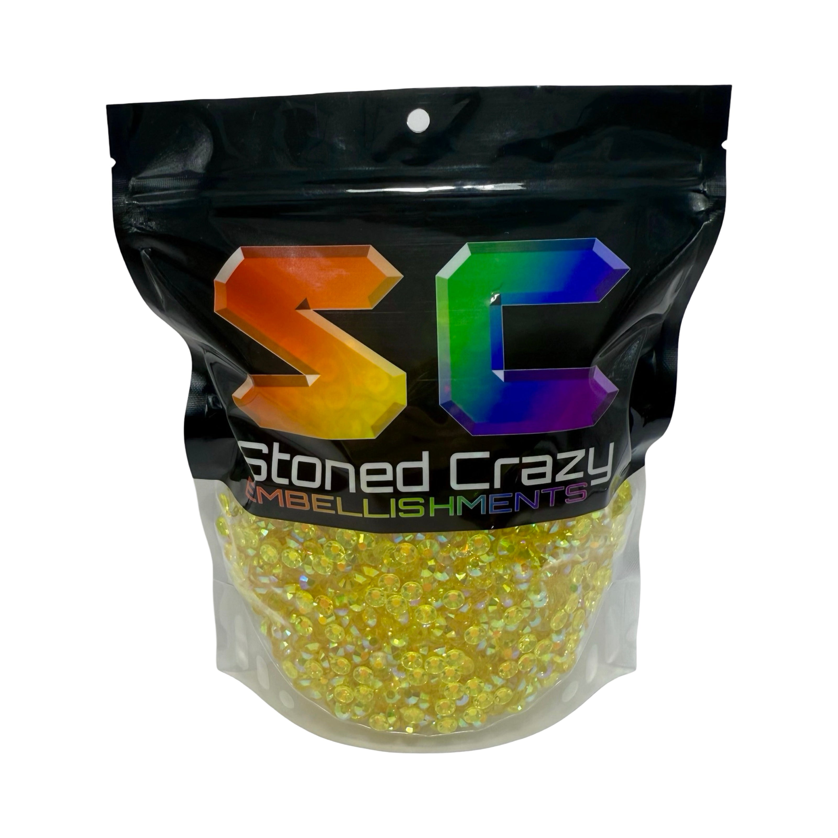 Citrine AB Transparent Resin Rhinestones