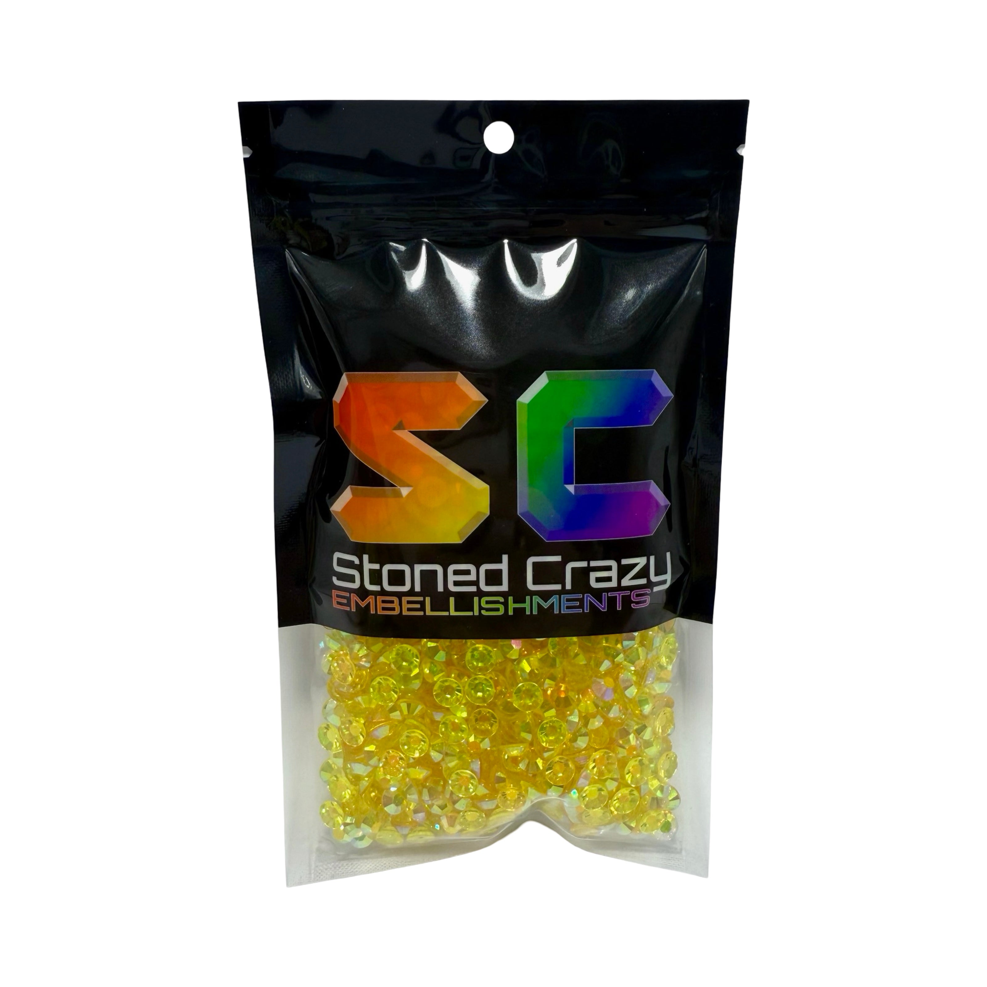 Citrine AB Transparent Resin Rhinestones