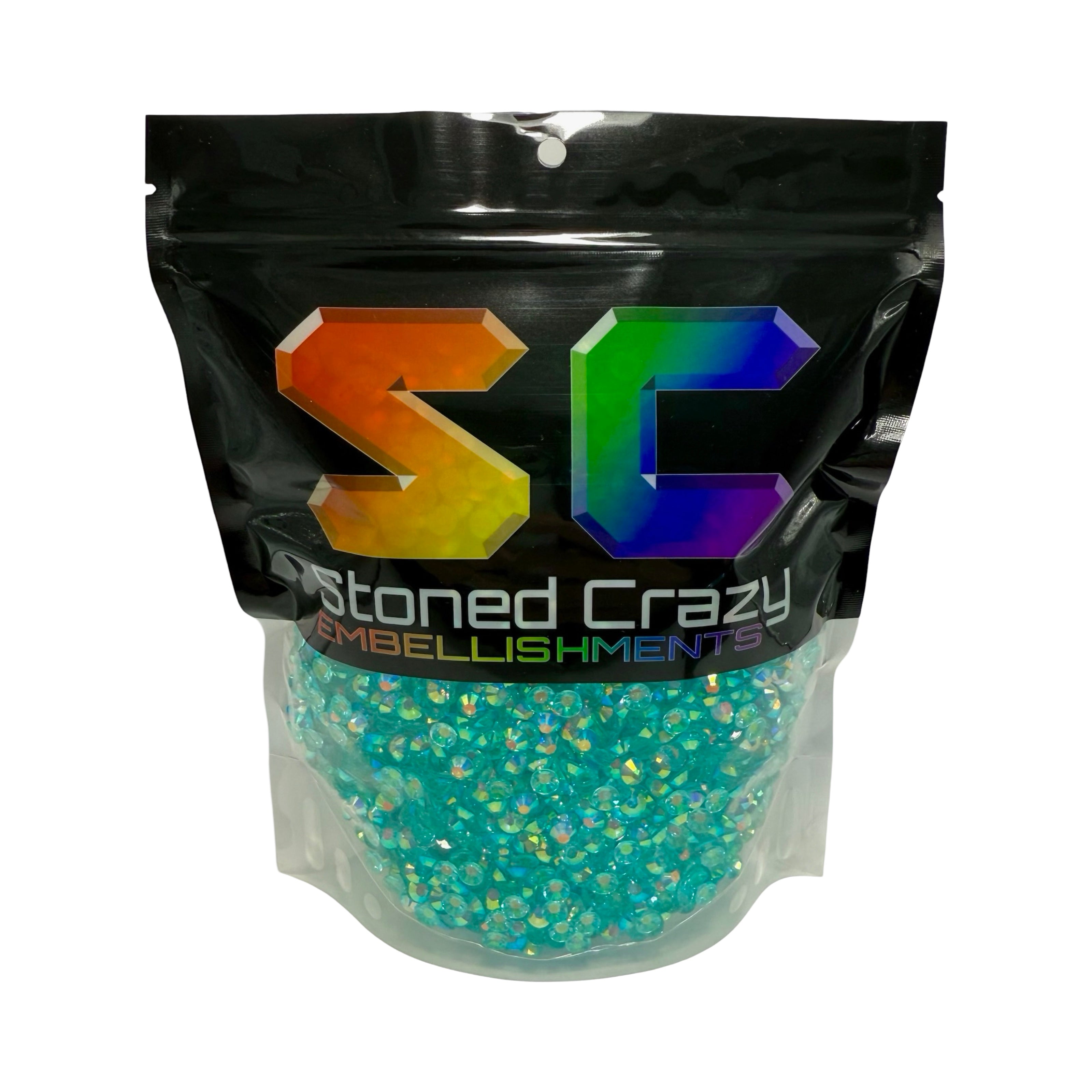 Aquamarine AB Transparent Resin Rhinestones