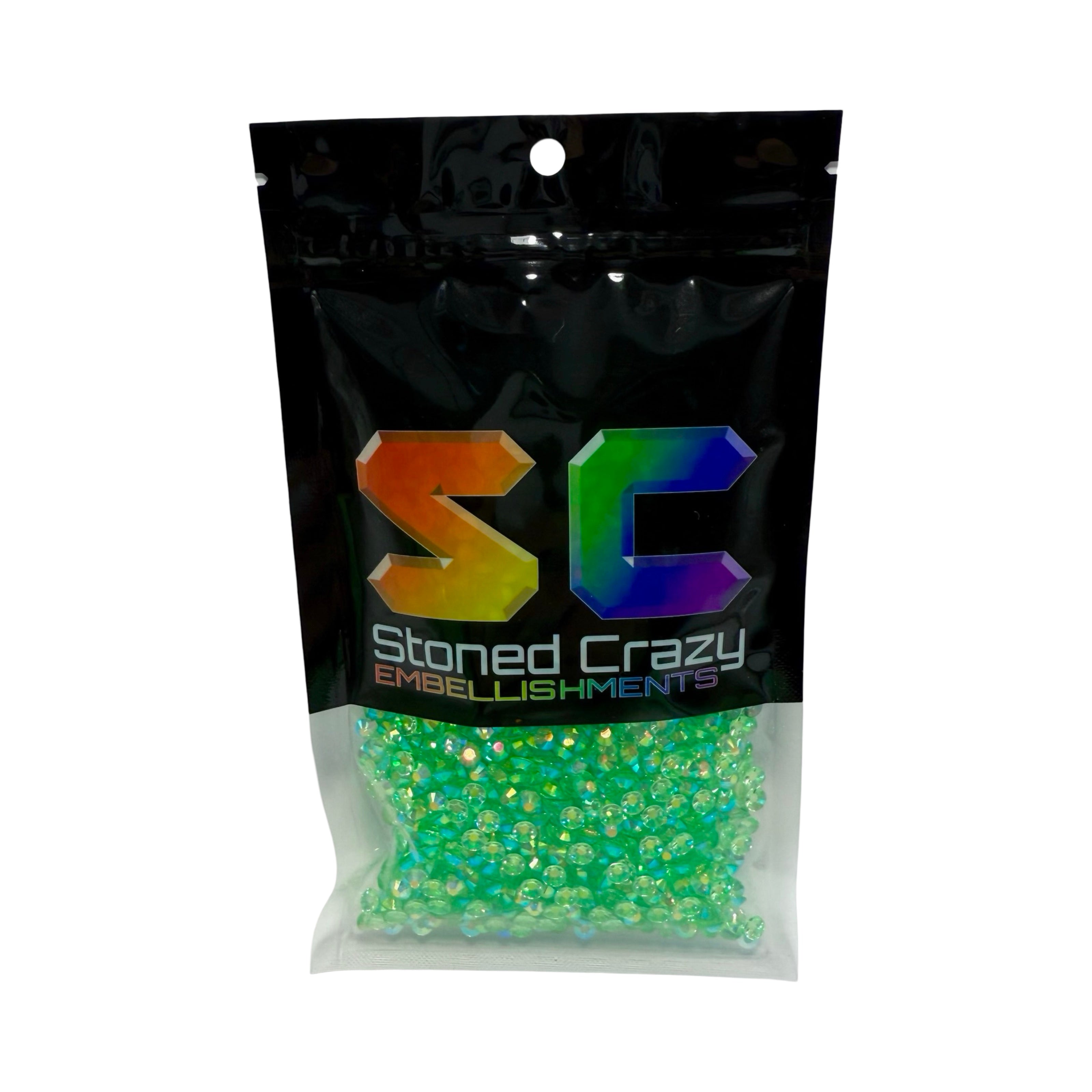 Peridot AB Transparent Resin Rhinestones