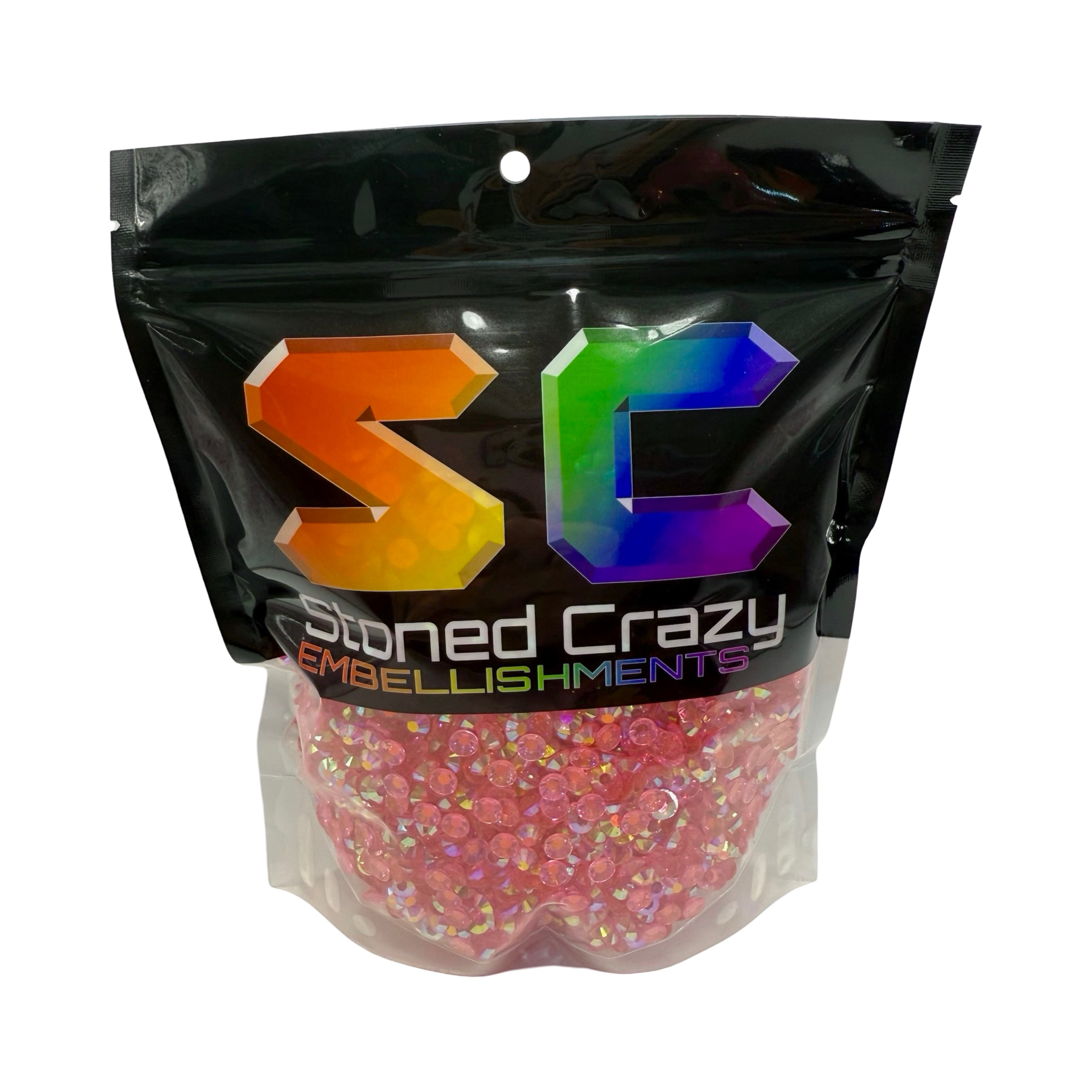 Rose AB Transparent Resin Rhinestones