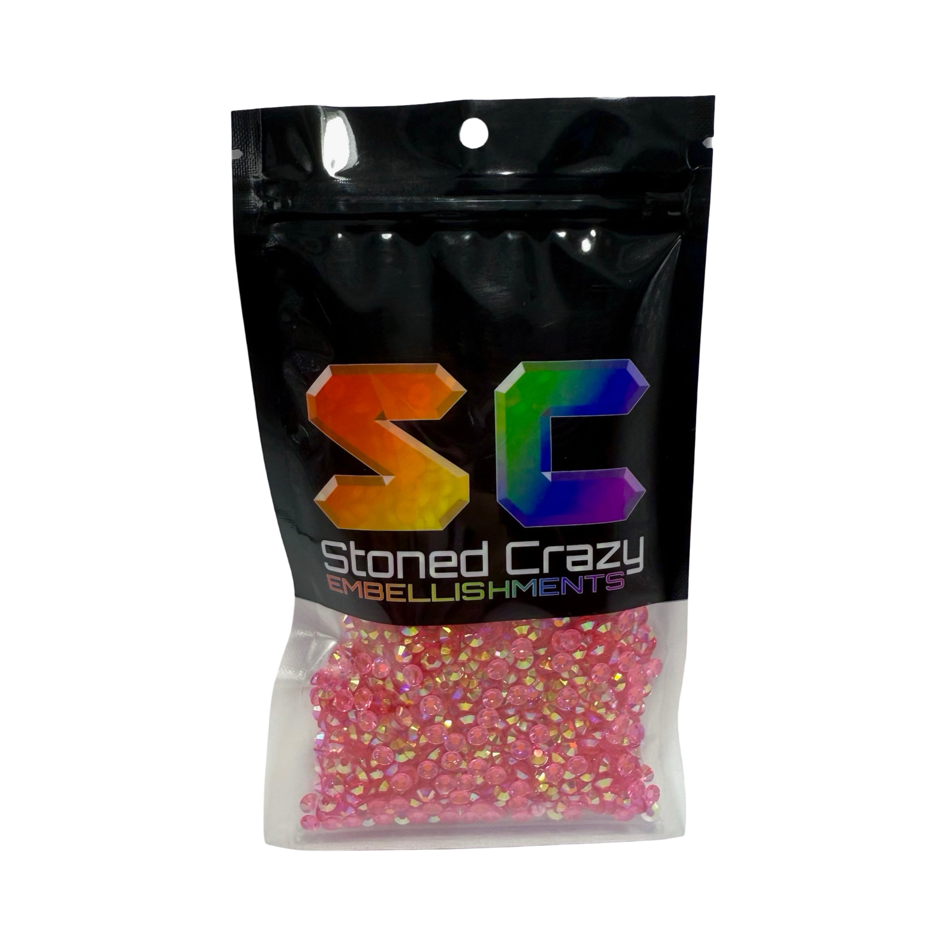 Rose AB Transparent Resin Rhinestones