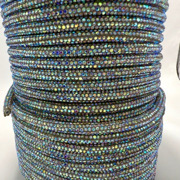Crystal AB Corded Rhinestone Rope