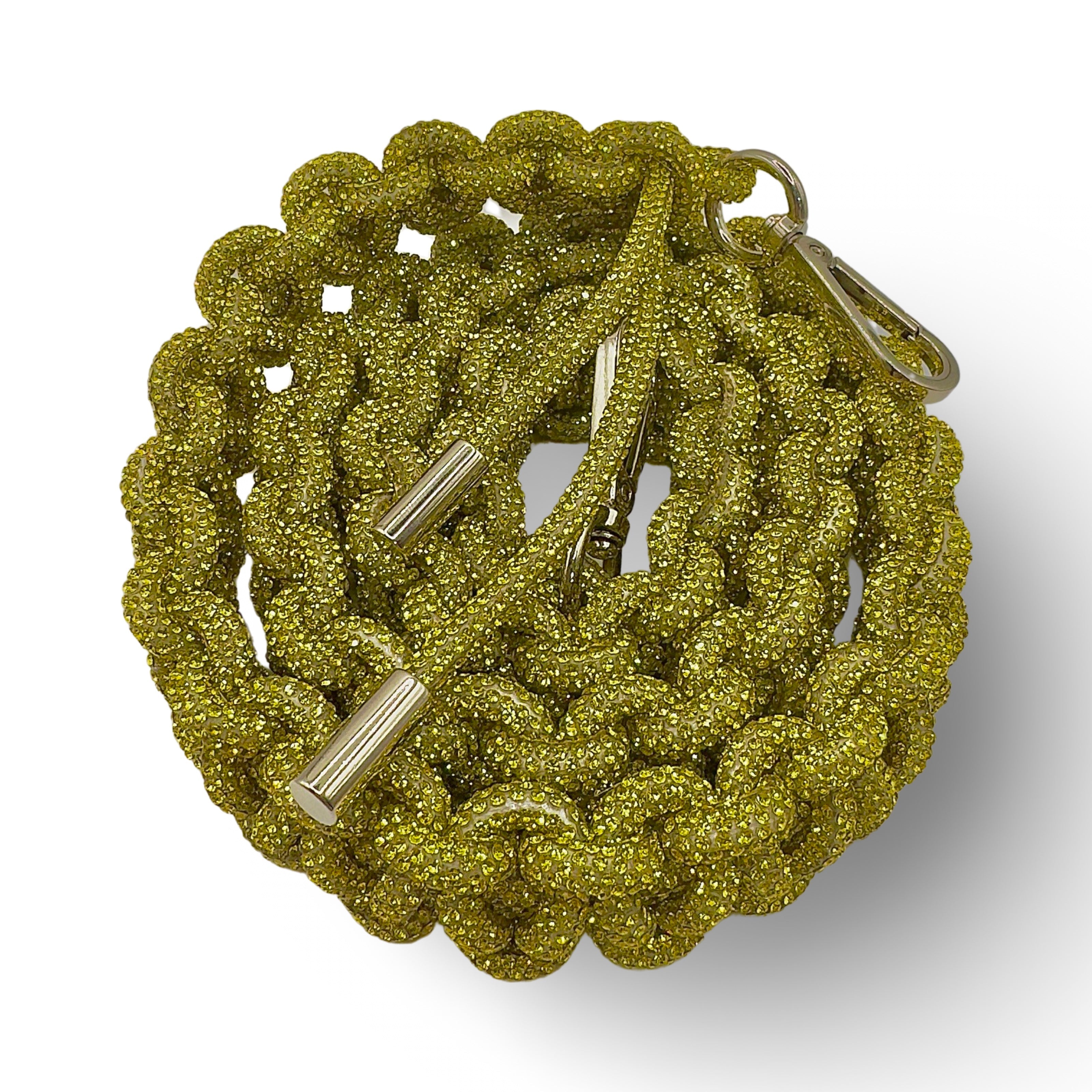 Citrine Rhinestone Bag Strap