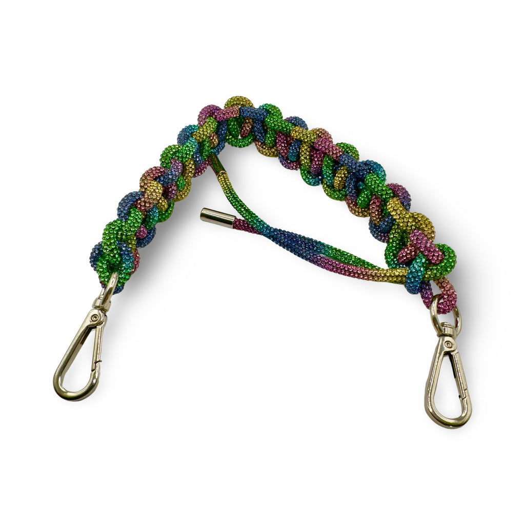 Rainbow Rhinestone Bag Strap