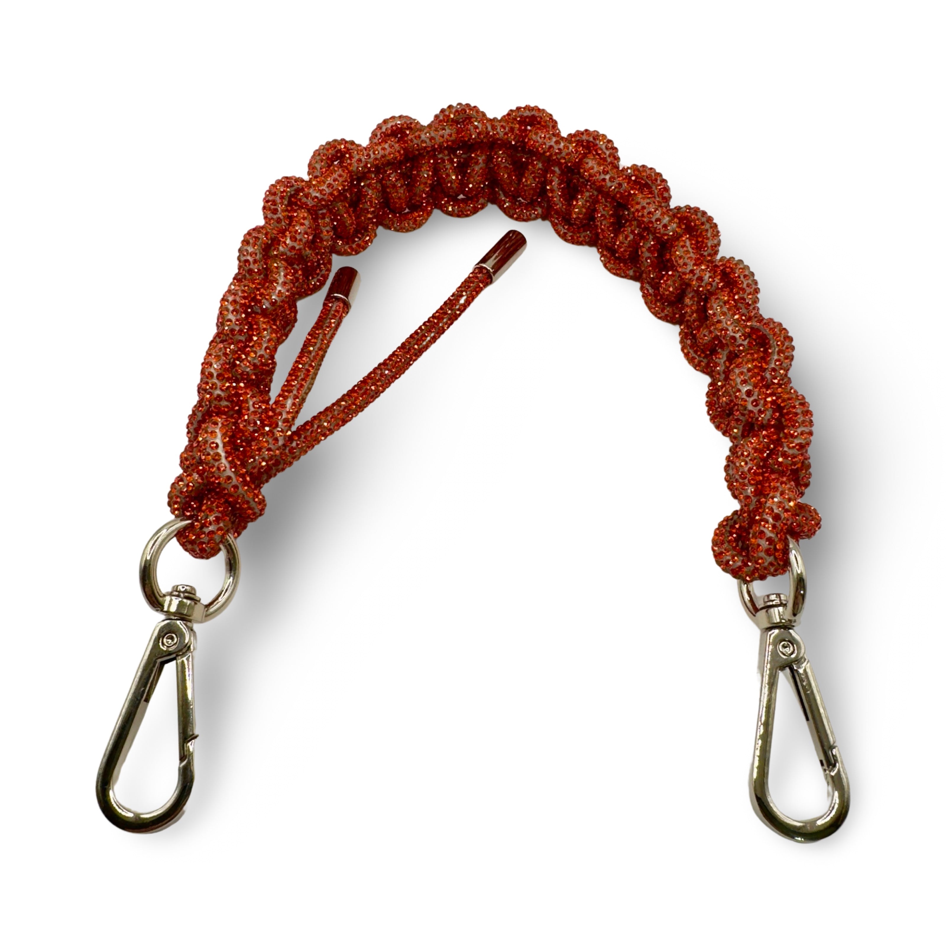 Orange Rhinestone Bag Strap