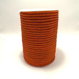 Orange Corded Rhinestone Rope