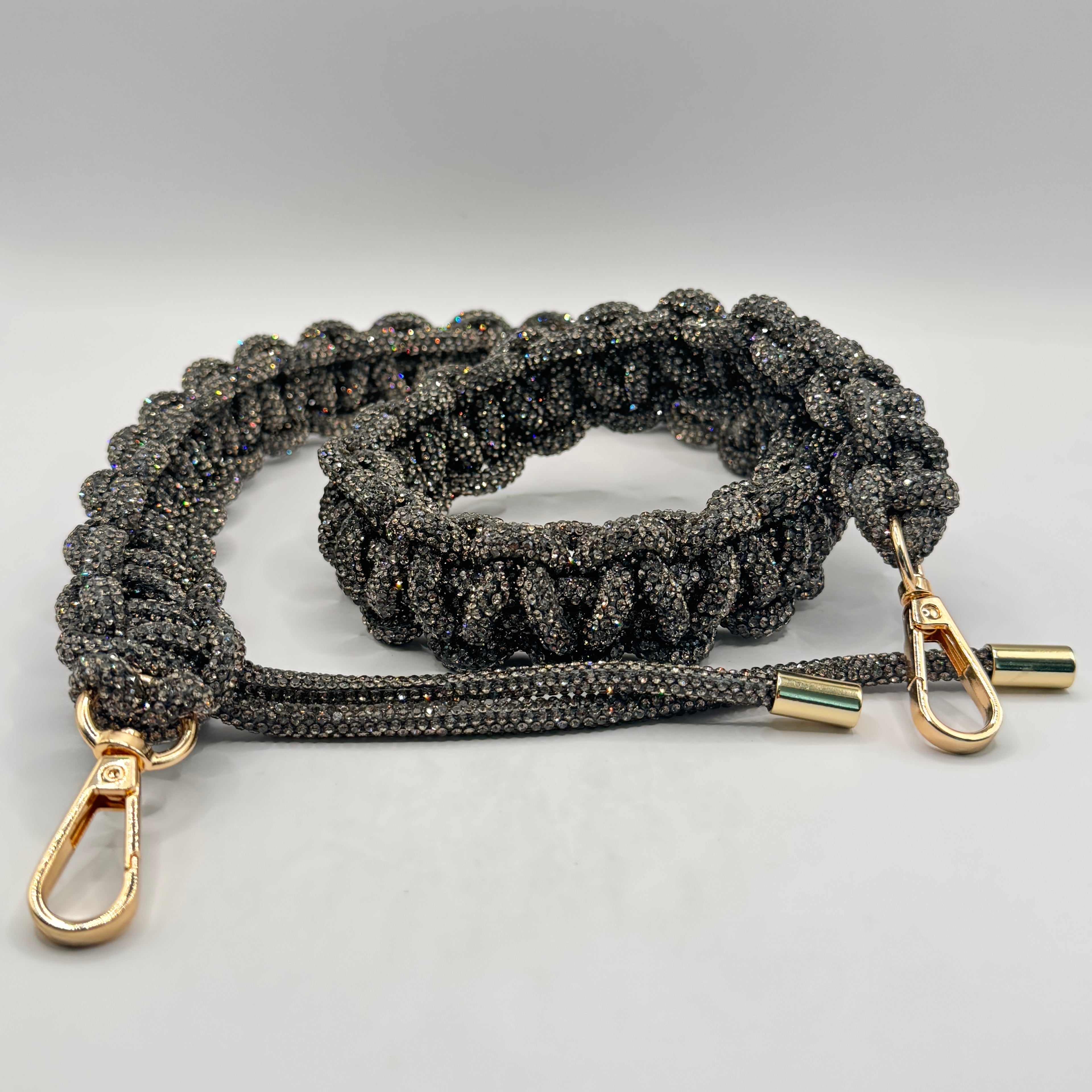 Black Diamond Rhinestone Bag Strap