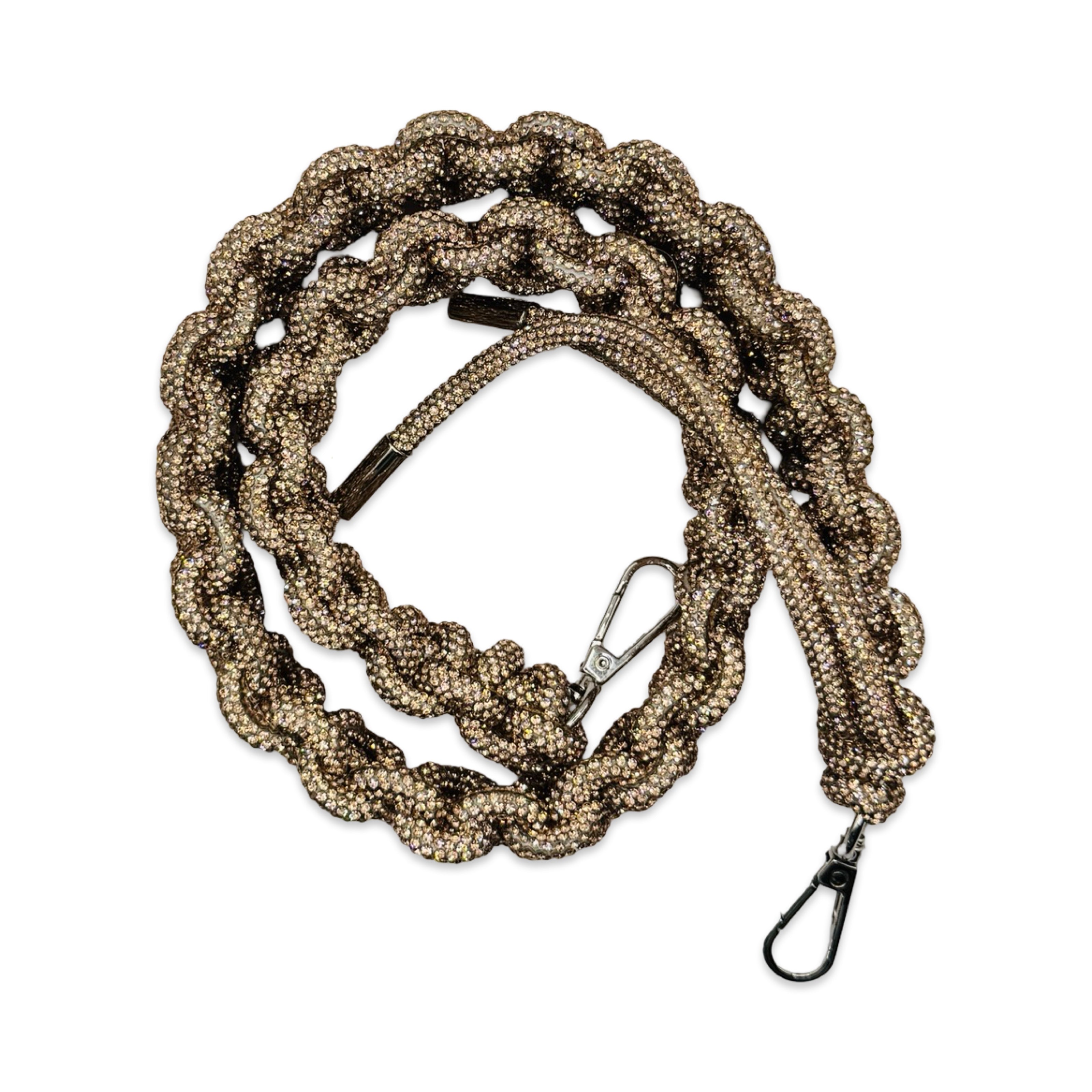 Champagne Rhinestone Bag Strap