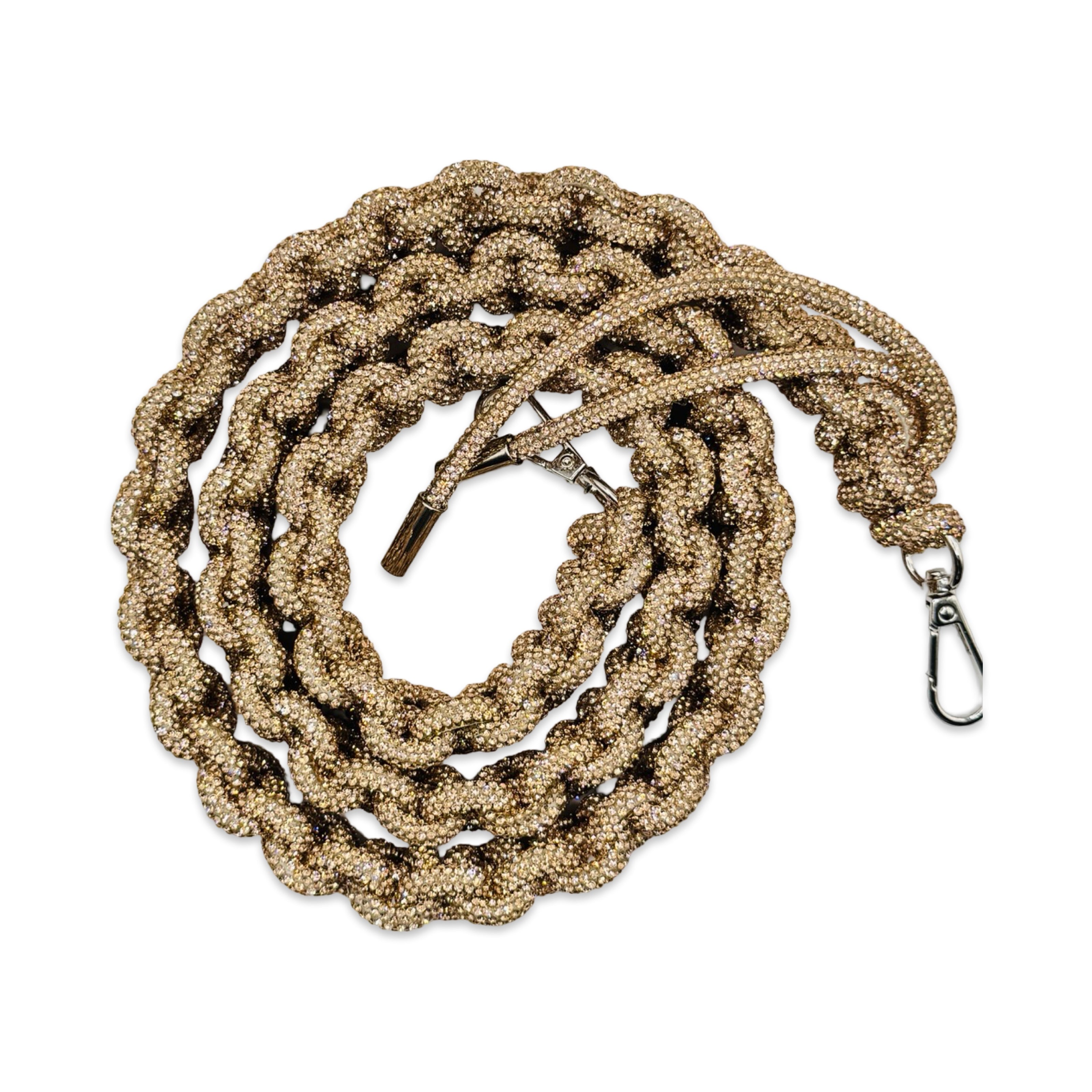 Champagne Rhinestone Bag Strap