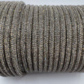 Black Diamond Corded Rhinestone Rope