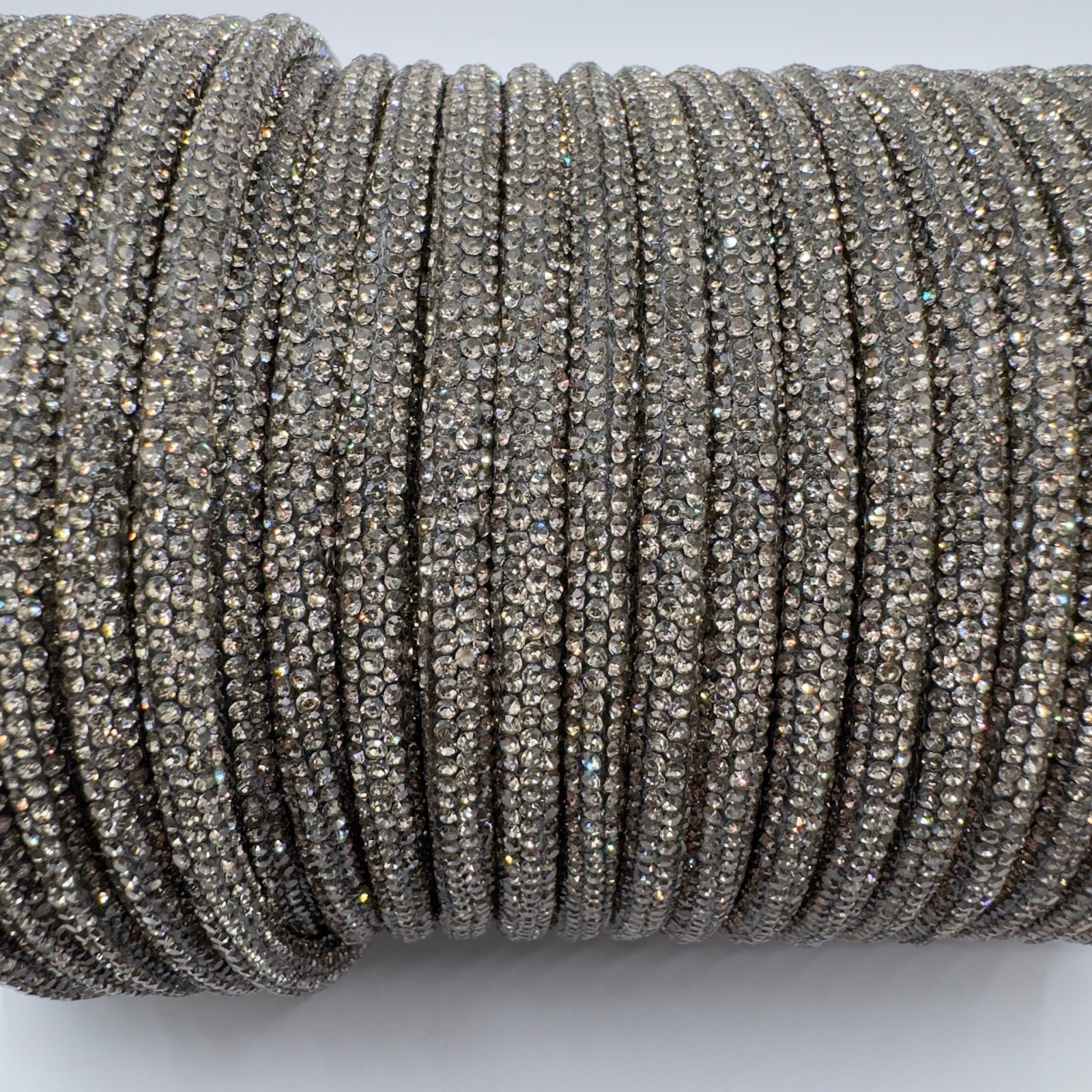 Black Diamond Corded Rhinestone Rope