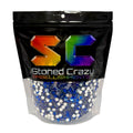 Sapphire Resin Silver Back Rhinestones
