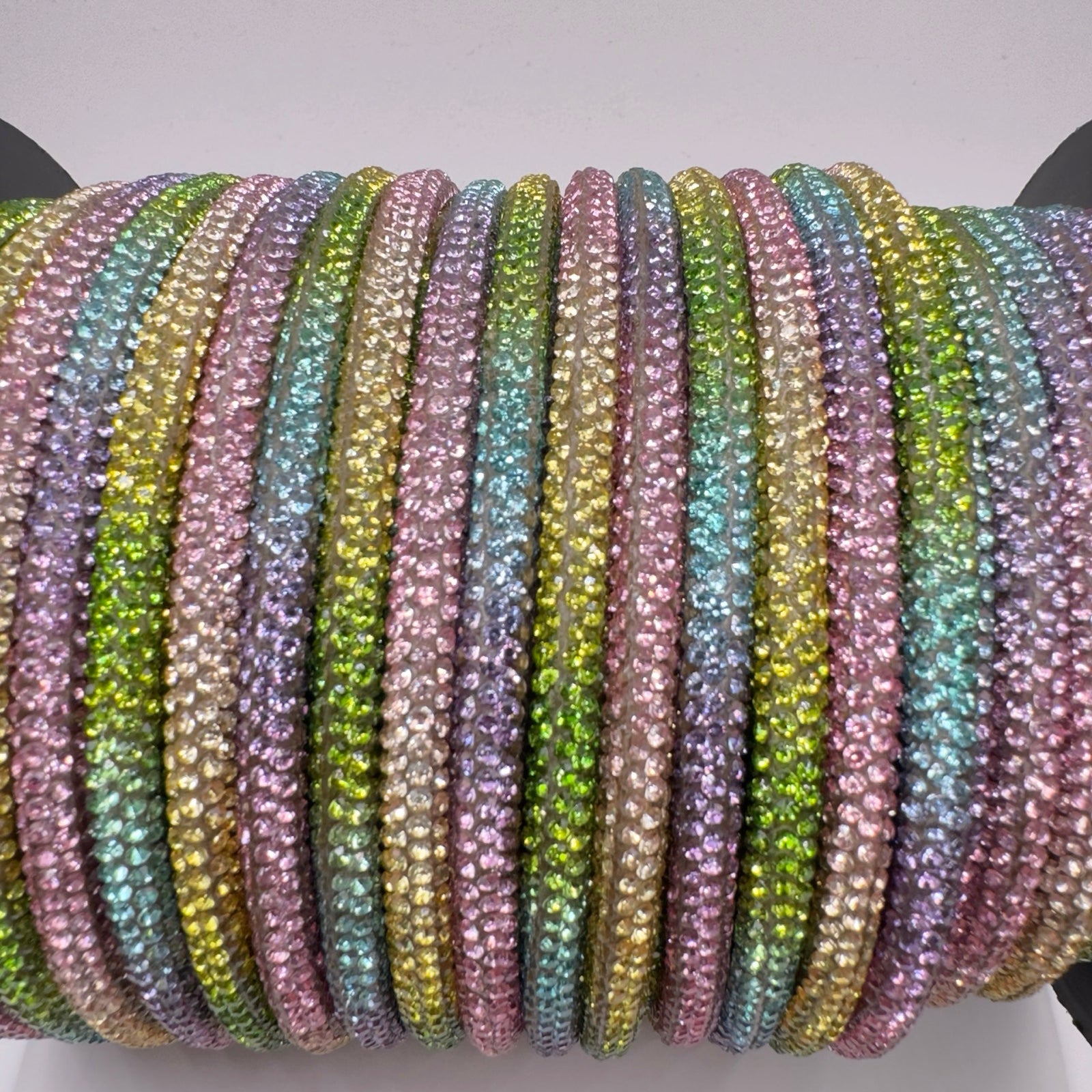 Lighter Rainbow Corded Rhinestone Rope