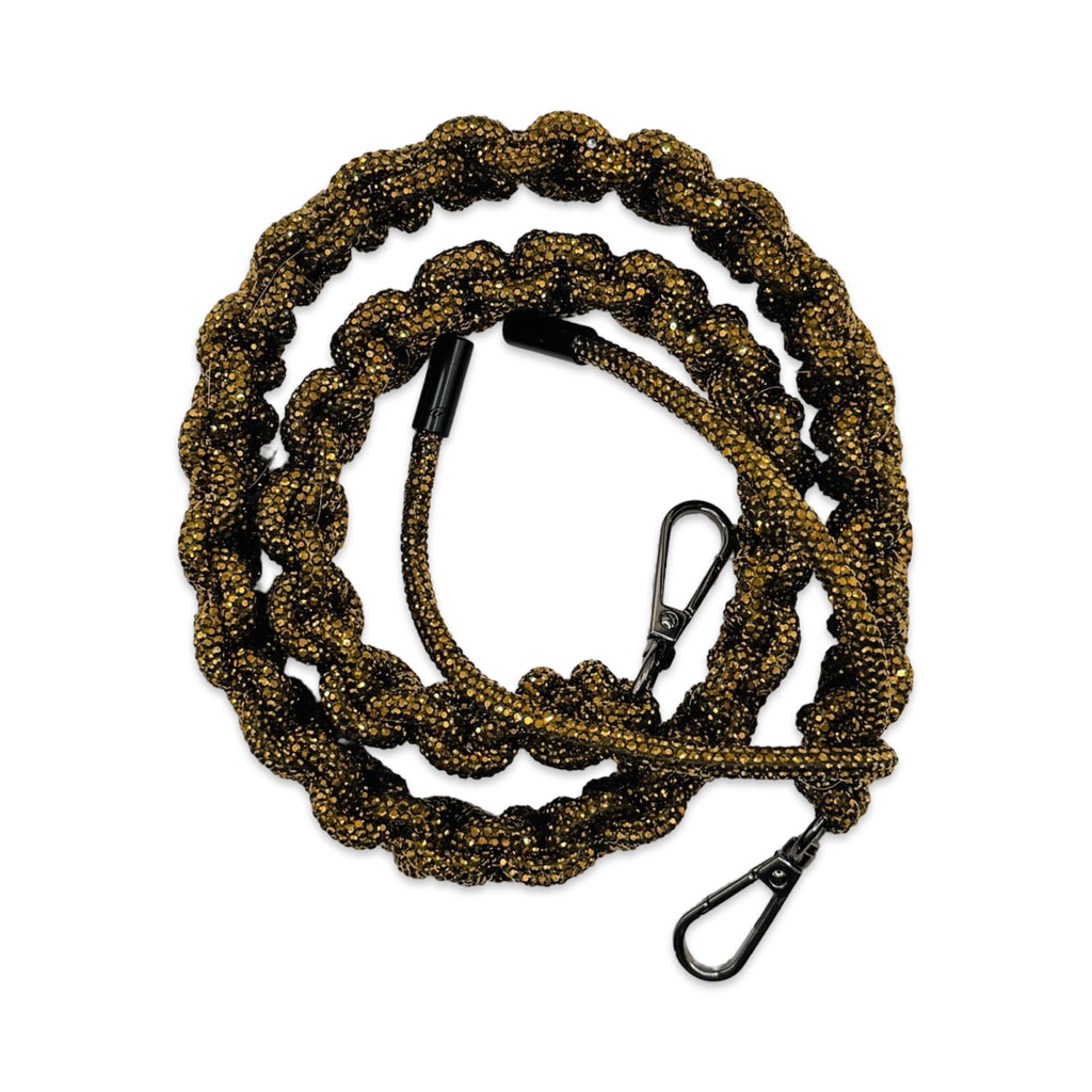 Mine Gold Rhinestone Bag Strap