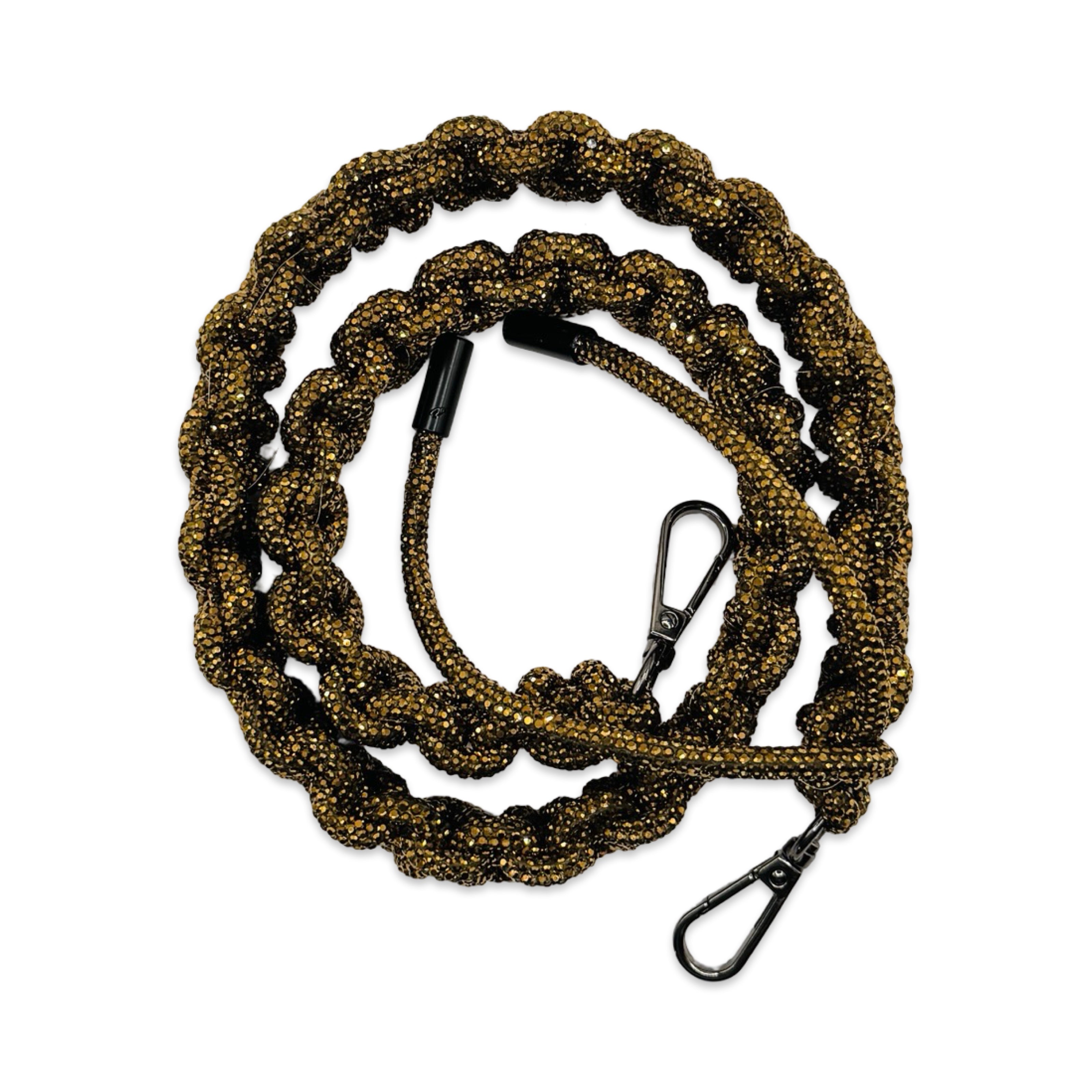 Mine Gold Rhinestone Bag Strap