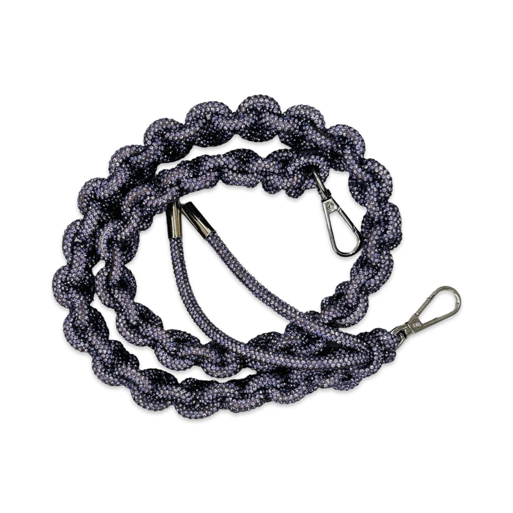 Lavender Rhinestone Bag Strap