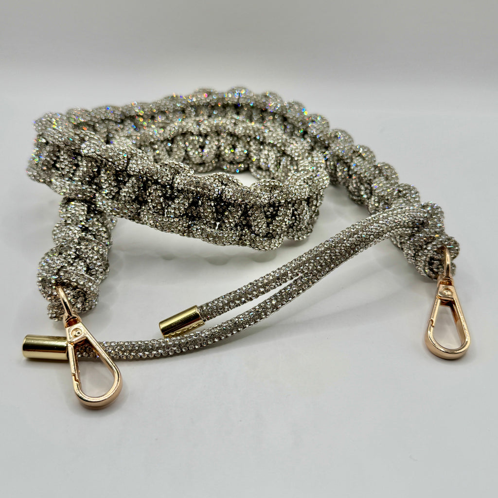 Crystal Clear Rhinestone Bag Strap