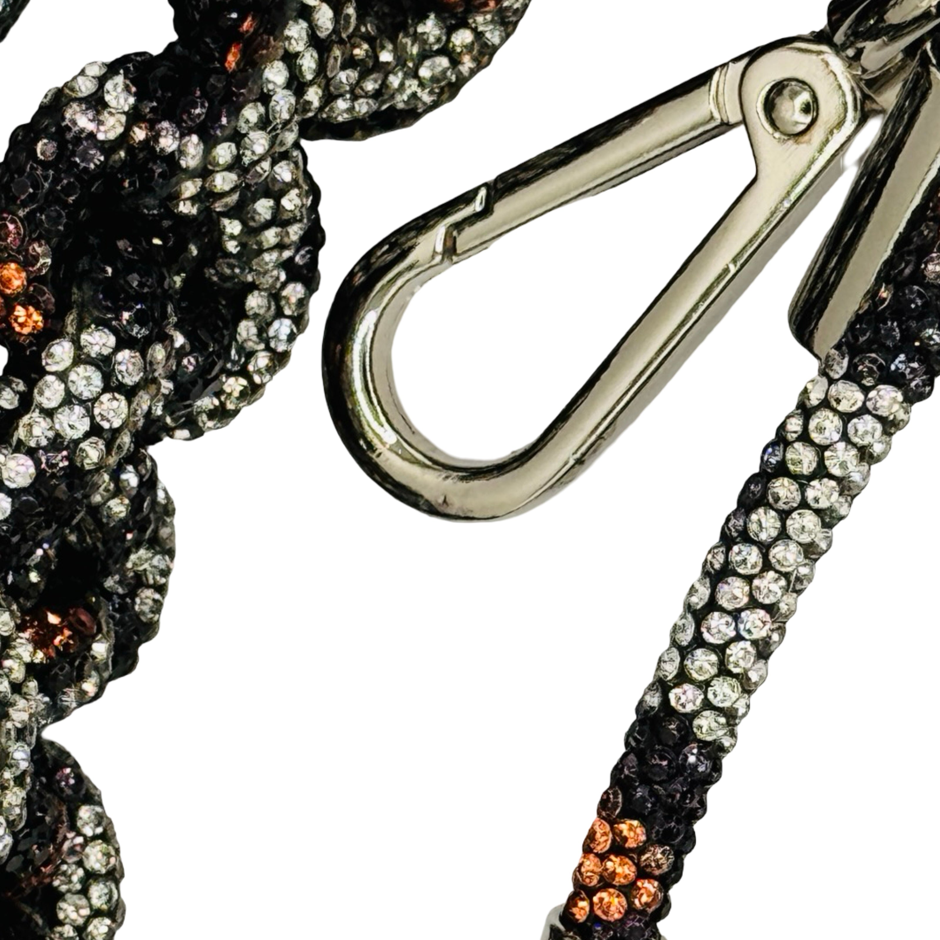 Animal Print Rhinestone Bag Strap