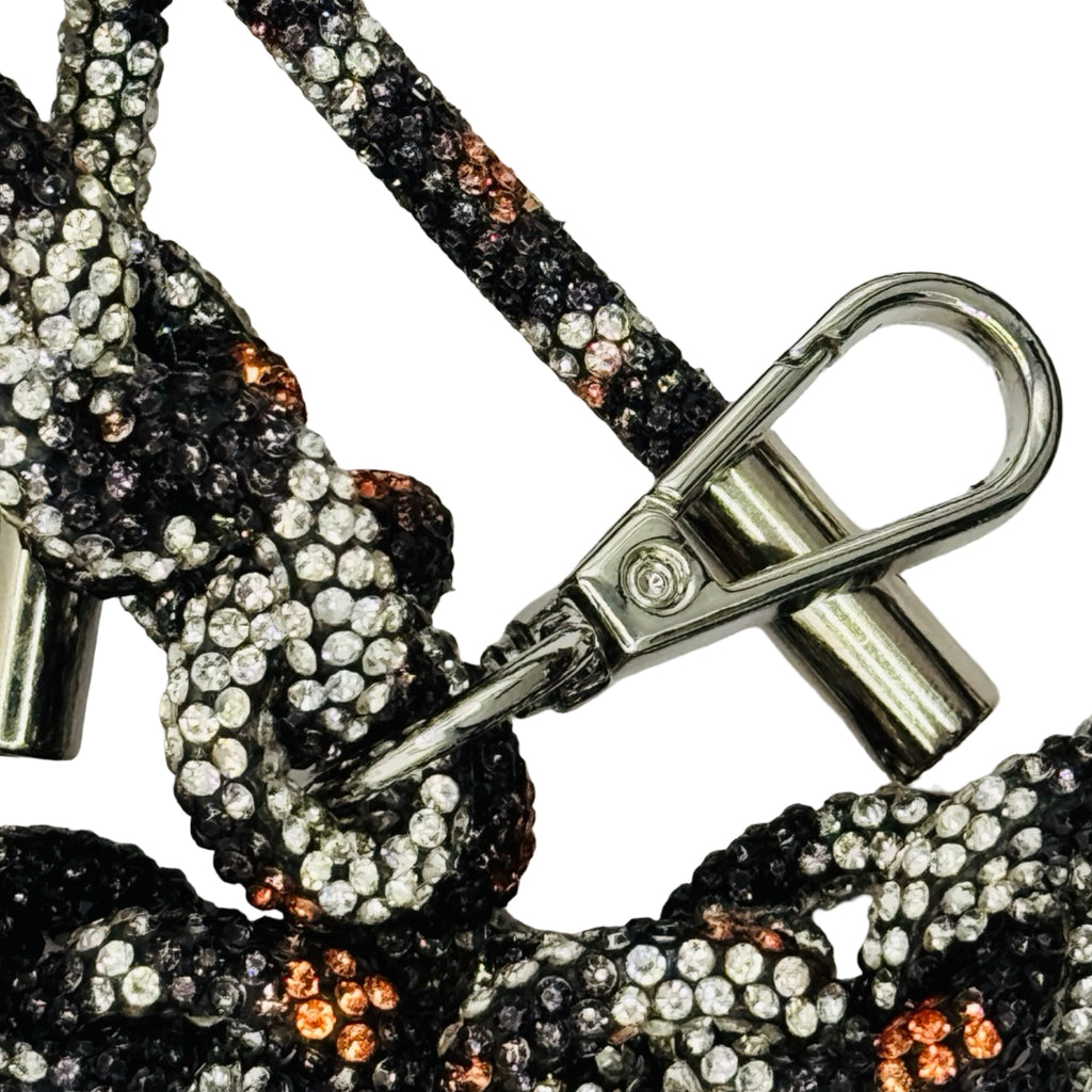 Animal Print Rhinestone Bag Strap