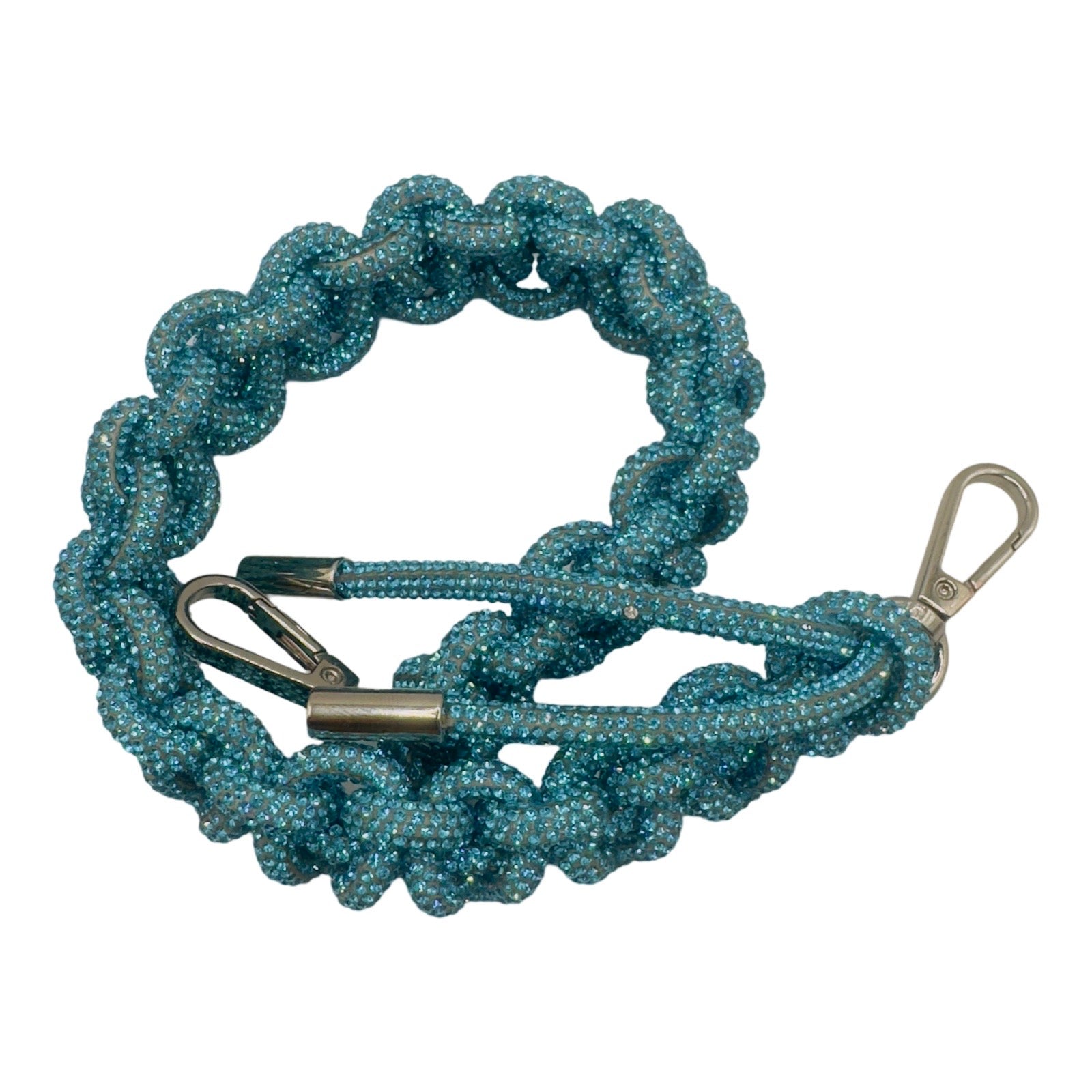 Aquamarine Rhinestone Bag Strap