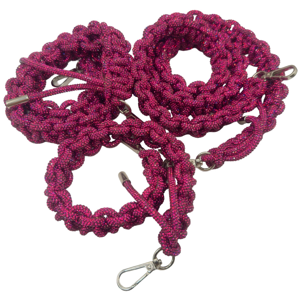 Rose Rhinestone Bag Strap