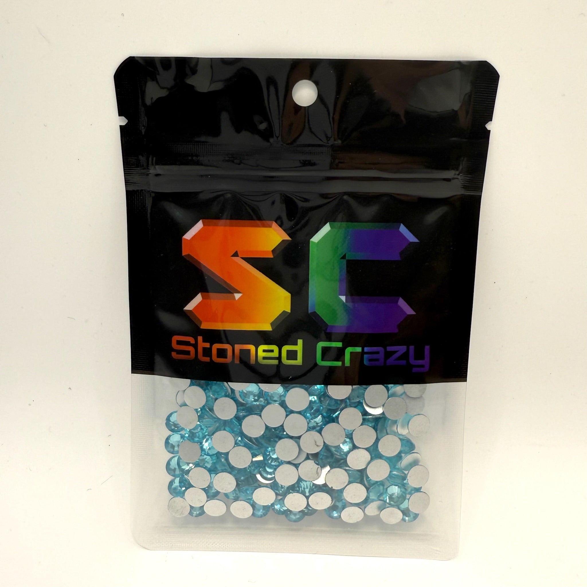 Aquamarine Non-Hotfix Glass Rhinestones