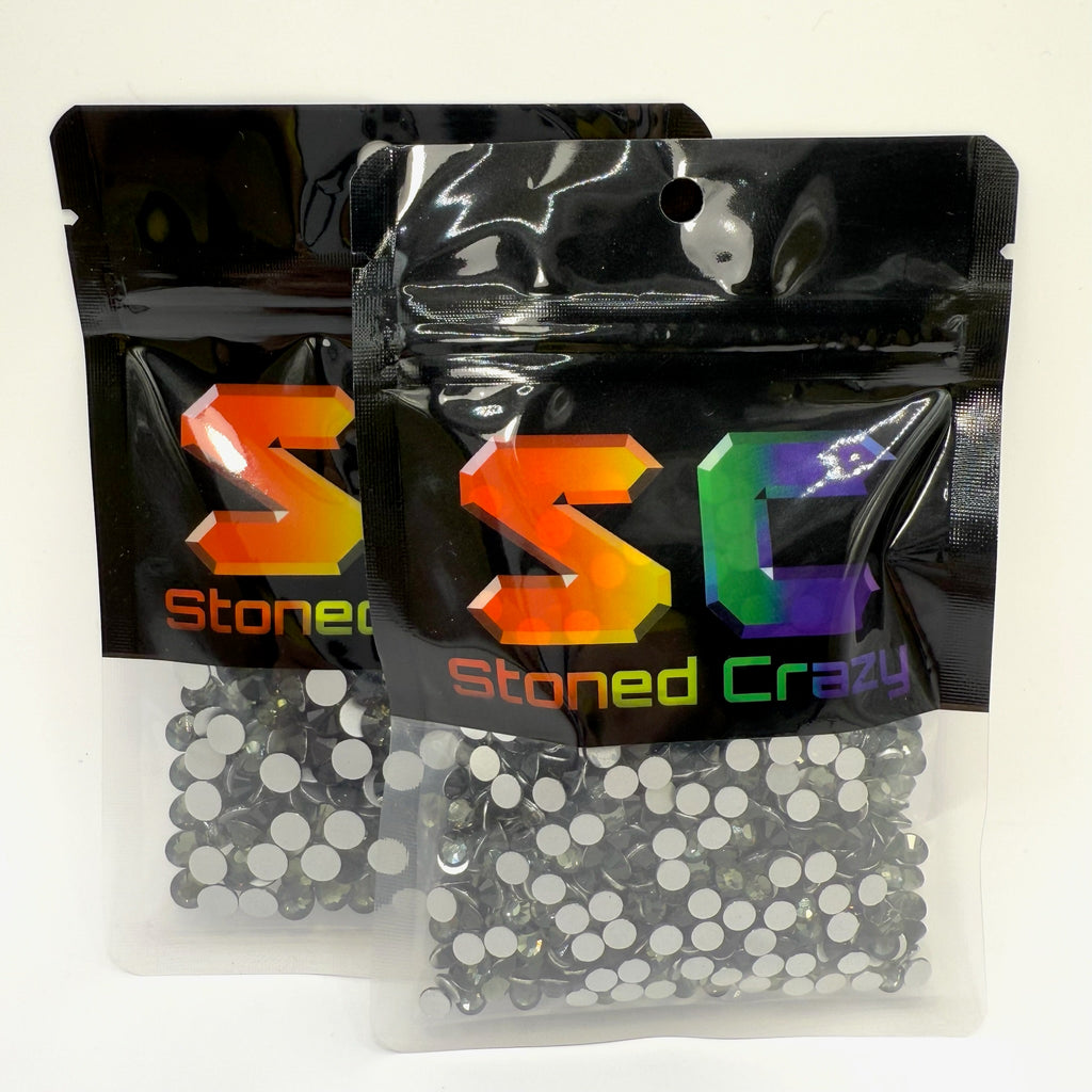 Black Diamond Non-Hotfix Glass Rhinestones