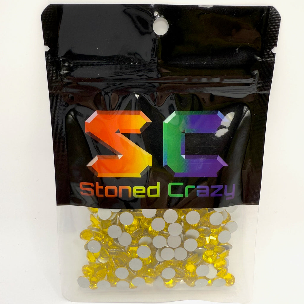 Citrine Non-Hotfix Glass Rhinestones