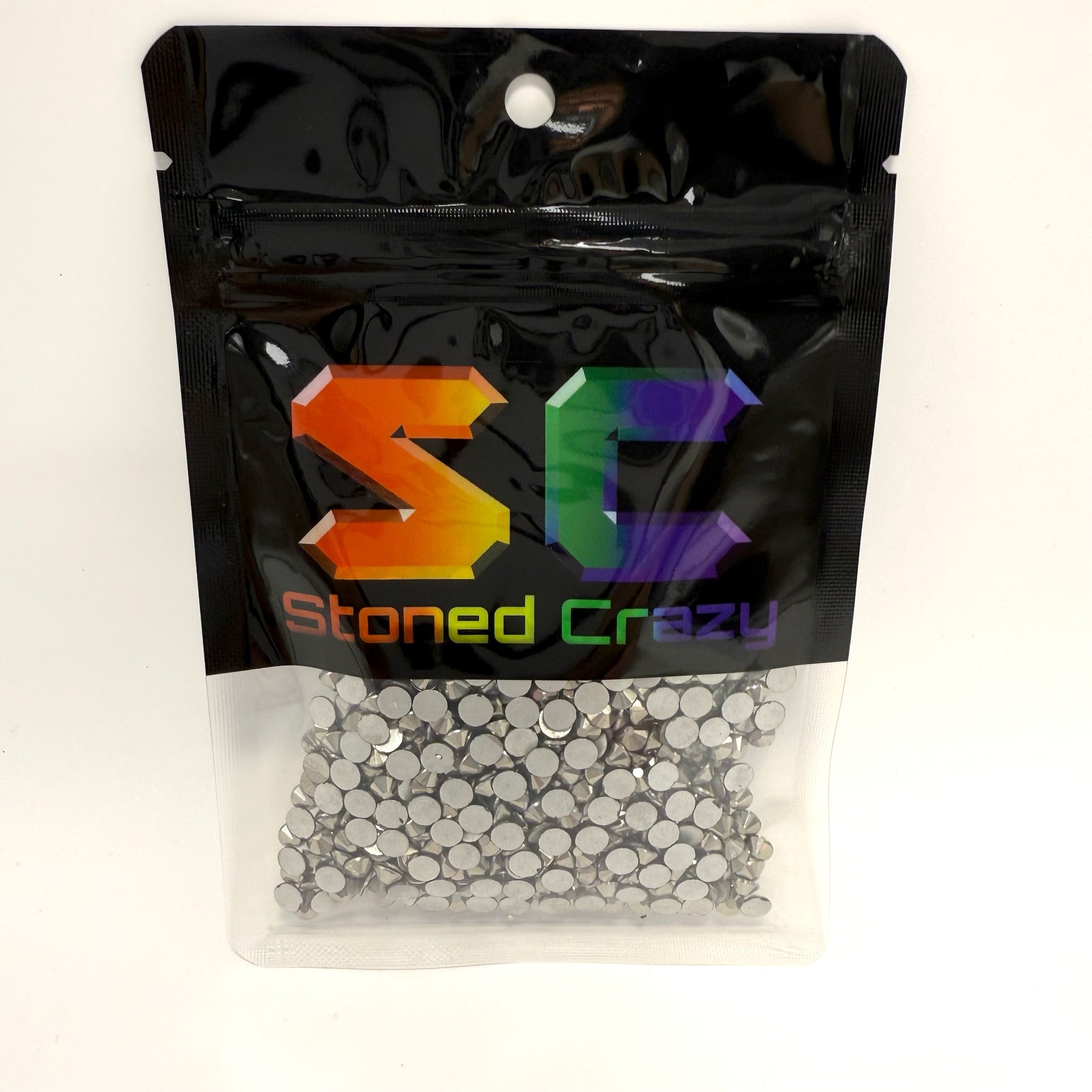 Hematite Non-Hotfix Glass Rhinestones