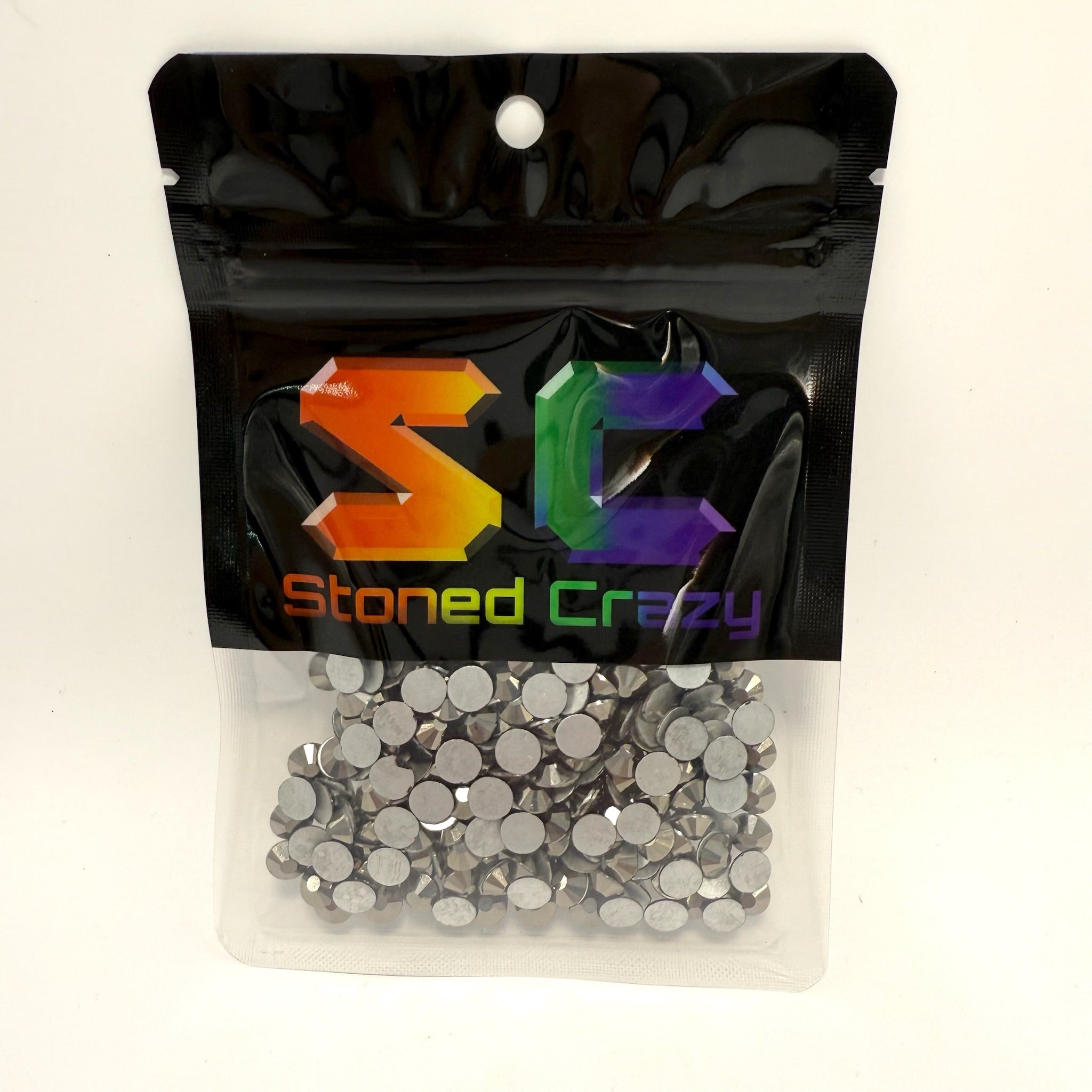 Hematite Non-Hotfix Glass Rhinestones