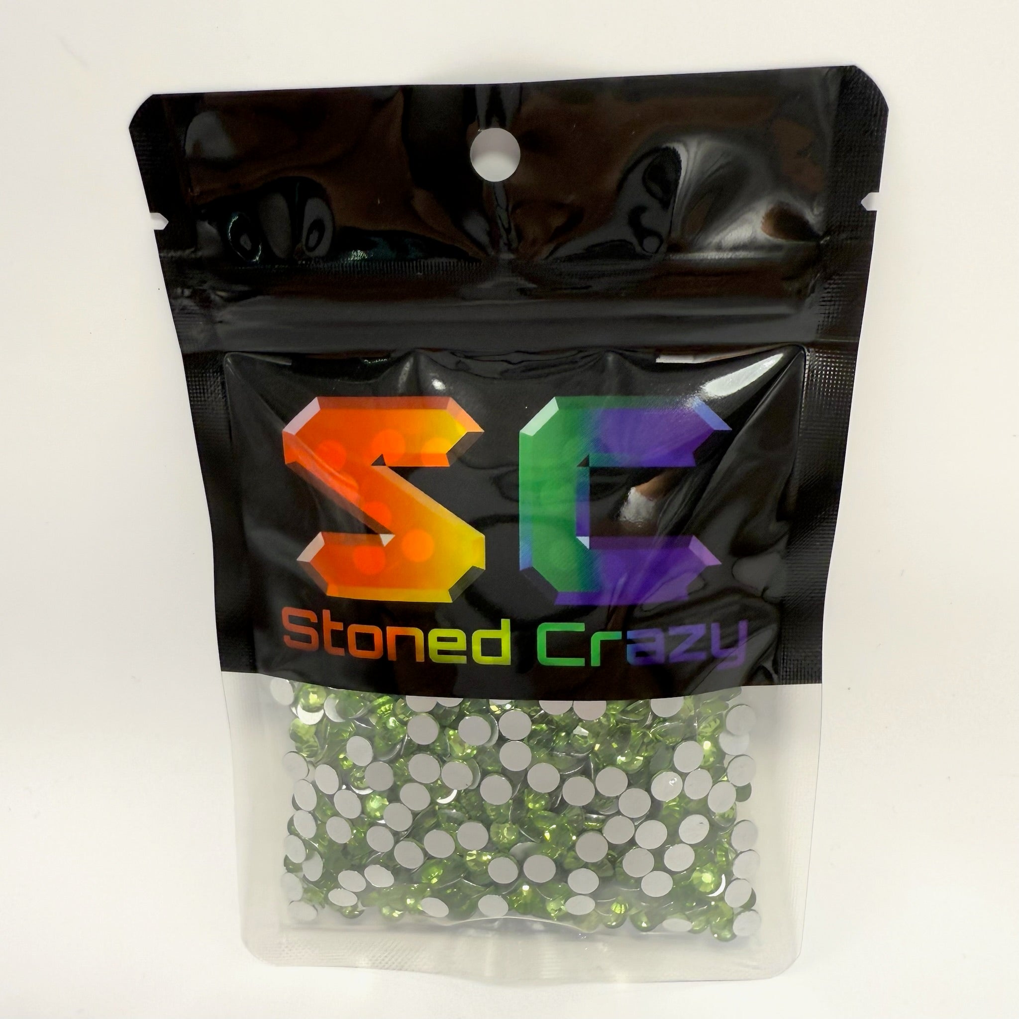 Light Peridot Non-Hotfix Glass Rhinestones