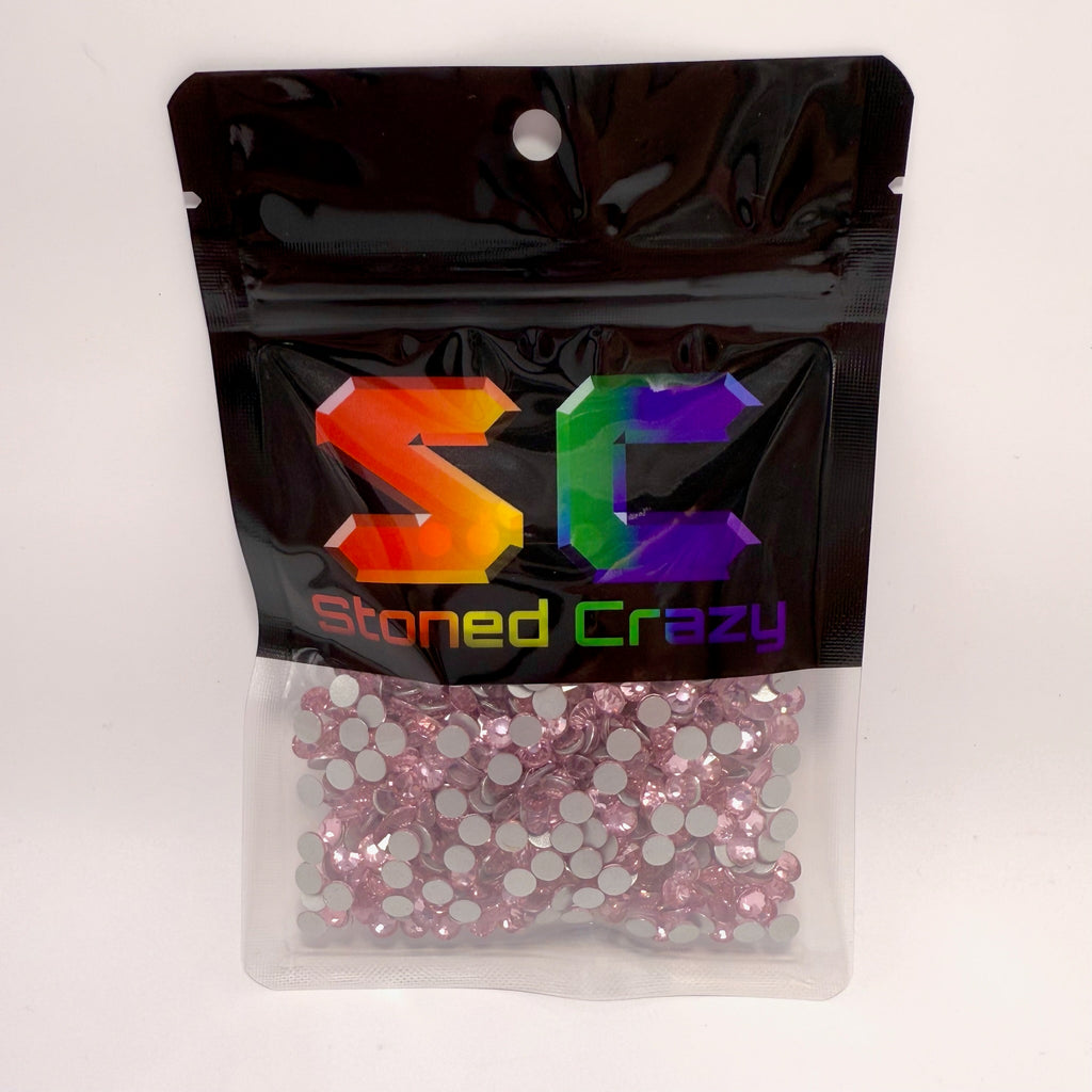 Light Pink Non-Hotfix Glass Rhinestones