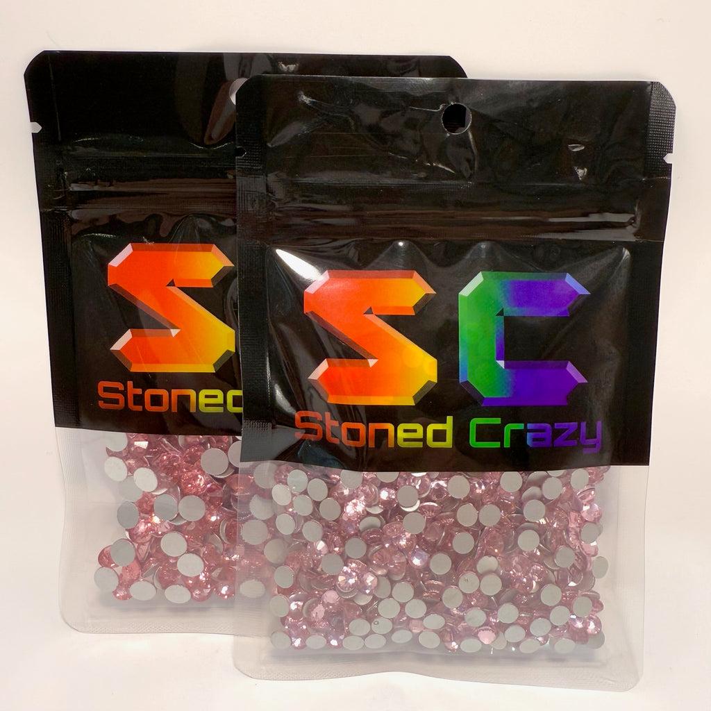 Light Pink Non-Hotfix Glass Rhinestones