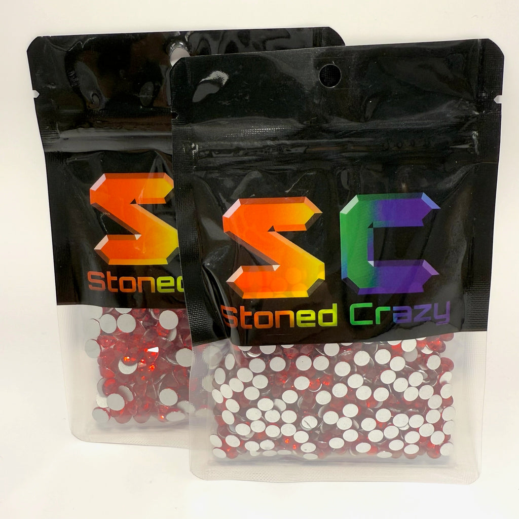 Light Siam Non-Hotfix Glass Rhinestones