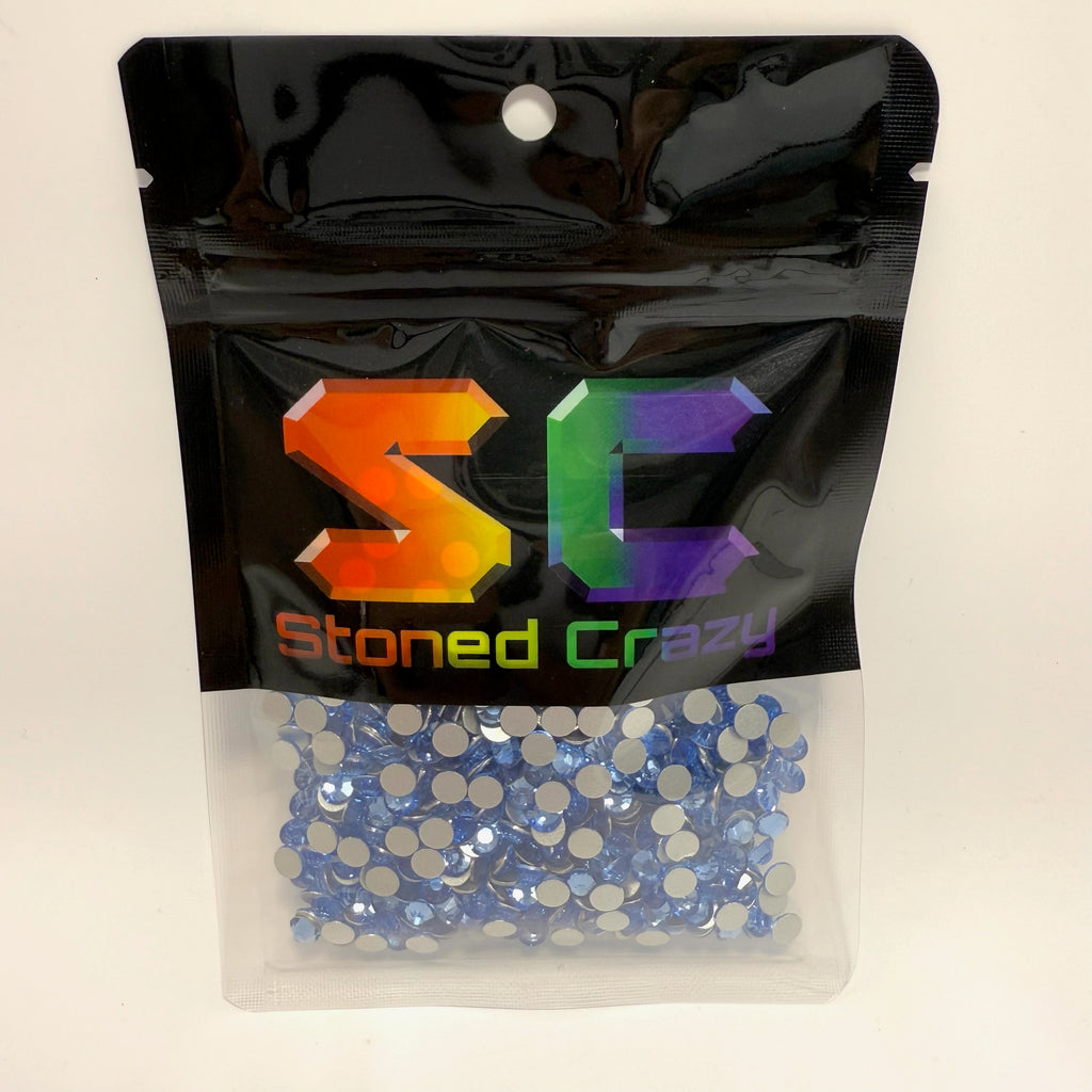 Light Sapphire Non-Hotfix Glass Rhinestones
