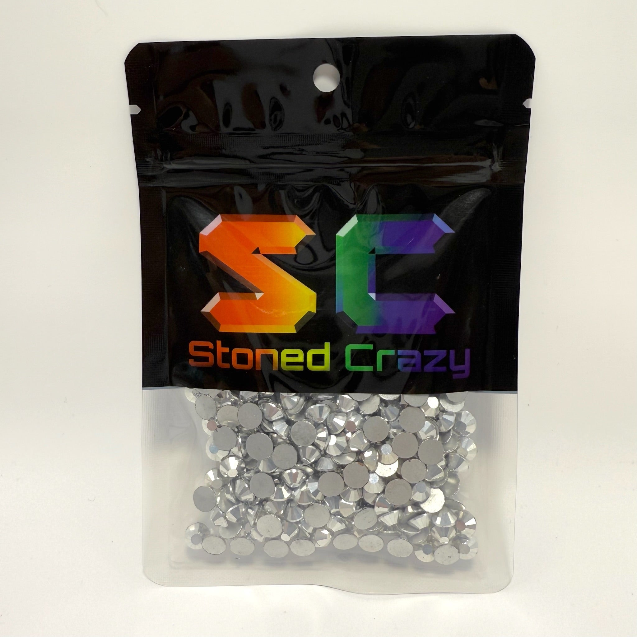 Mine Silver Non-Hotfix Glass Rhinestones