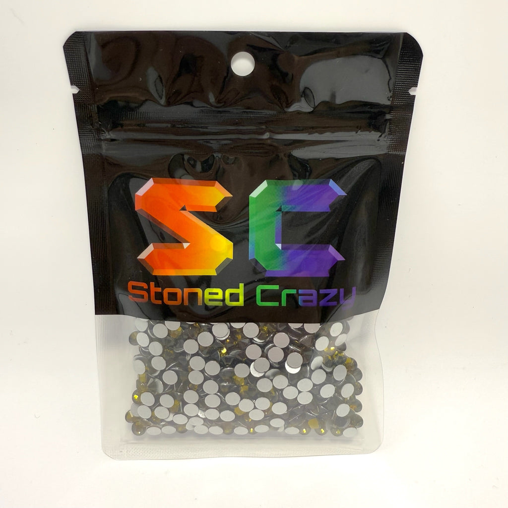 Olive Non-Hotfix Glass Rhinestones