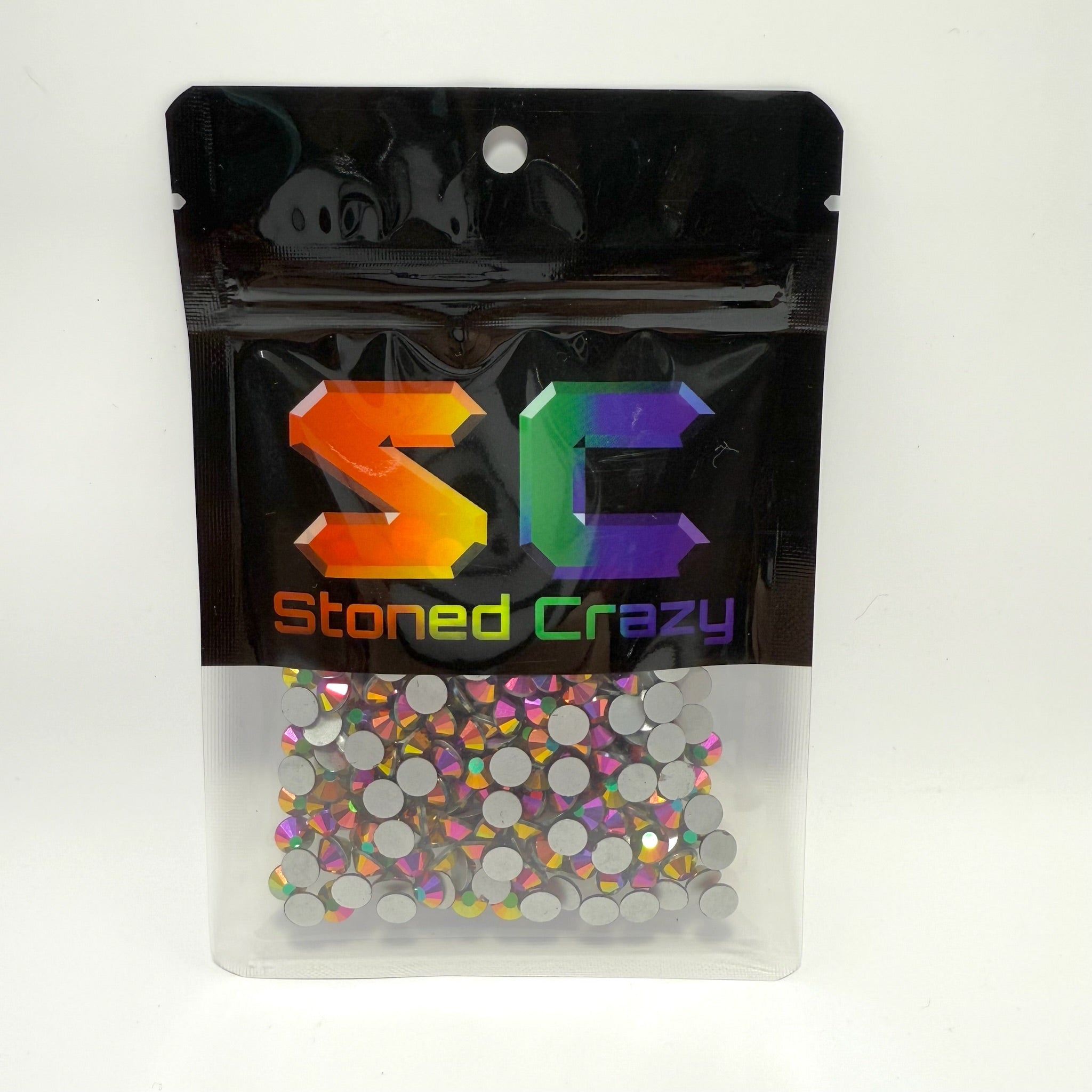 Rose Gold AB Non-Hotfix Glass Rhinestones