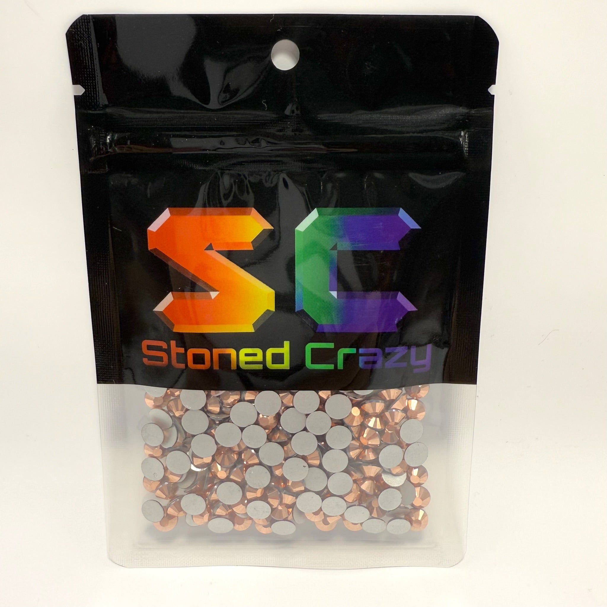 Rose Gold Non-Hotfix Glass Rhinestones