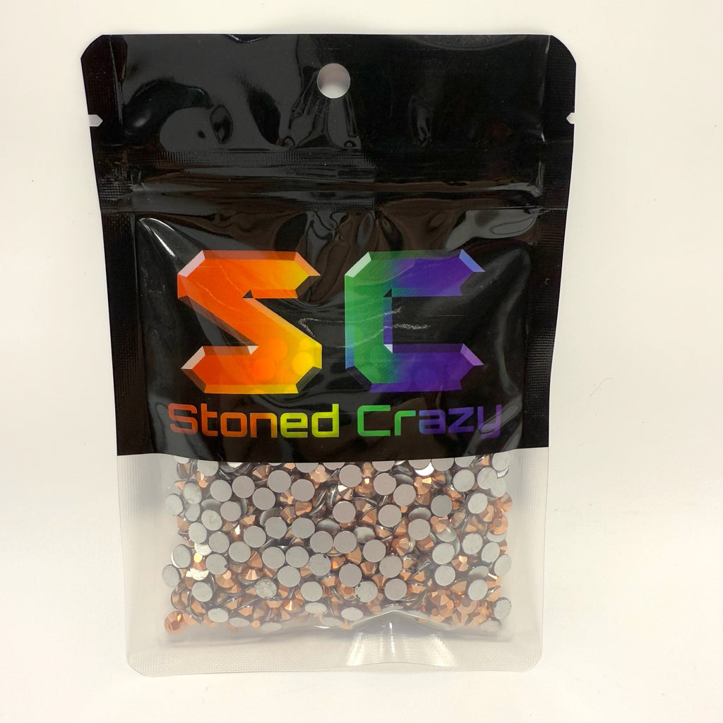 Rose Gold Non-Hotfix Glass Rhinestones