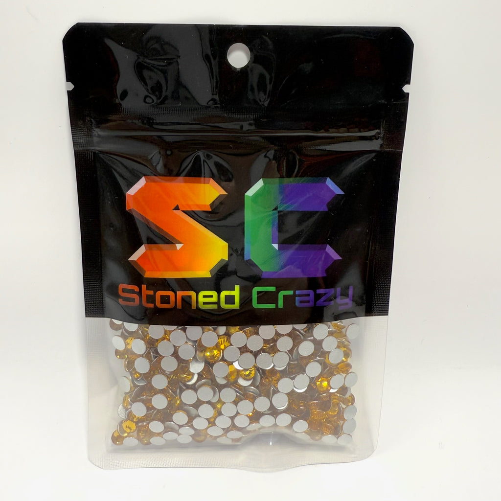 Topaz Non-Hotfix Glass Rhinestones