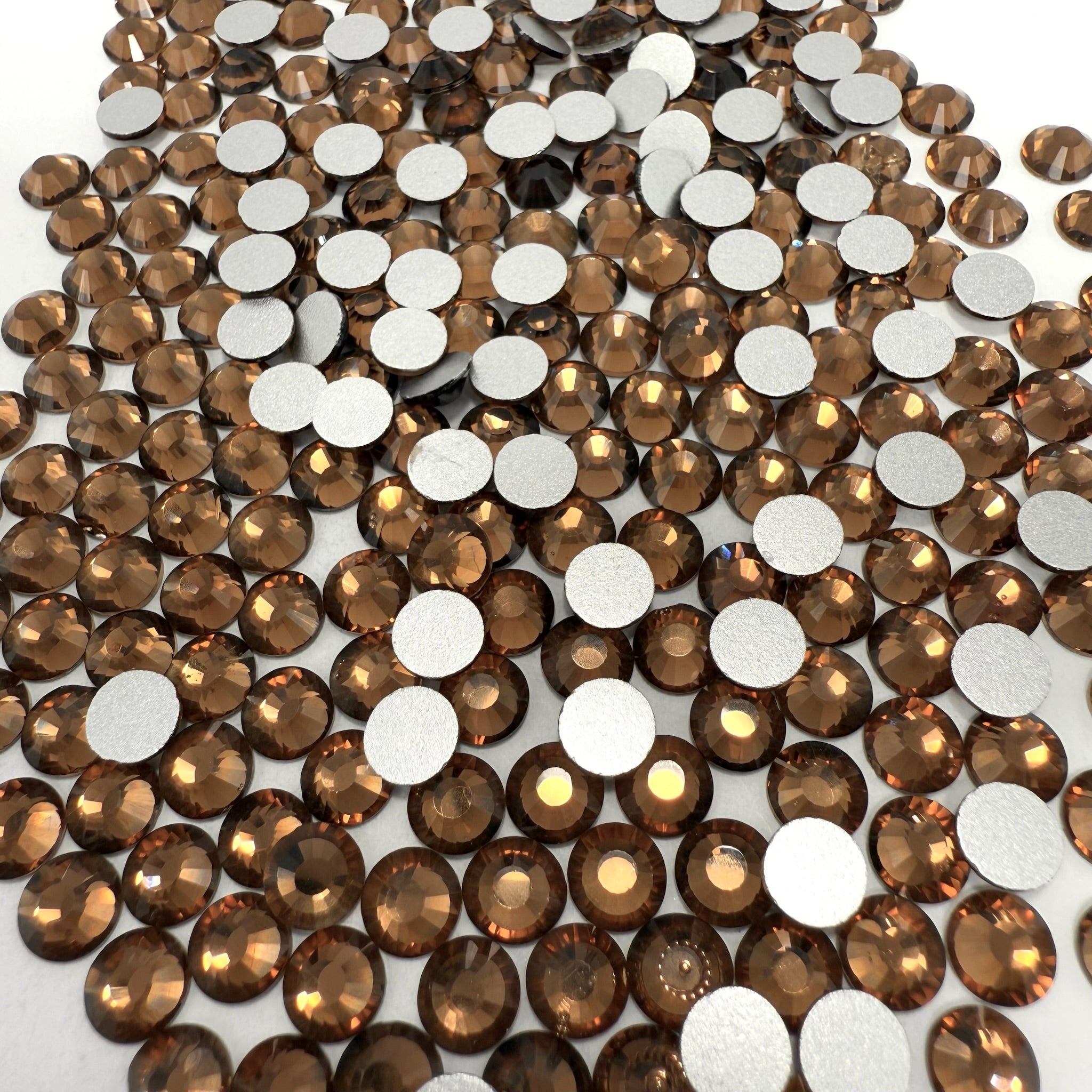 Smoked Topaz Non-Hotfix Glass Rhinestones